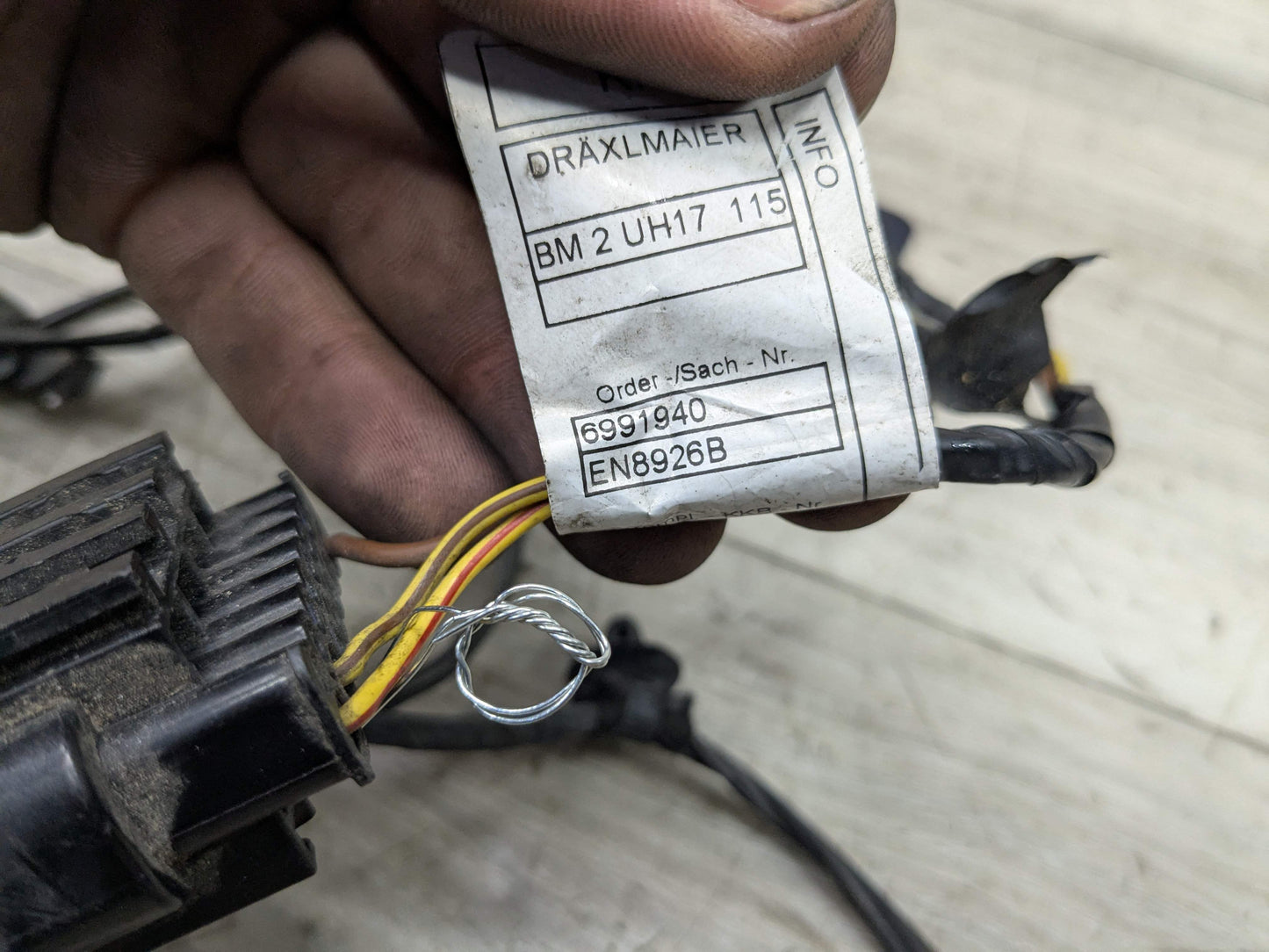 18-24 OEM BMW G01 G02 X3 X4 Front Bumper Fog Light Wiring Wire Harness