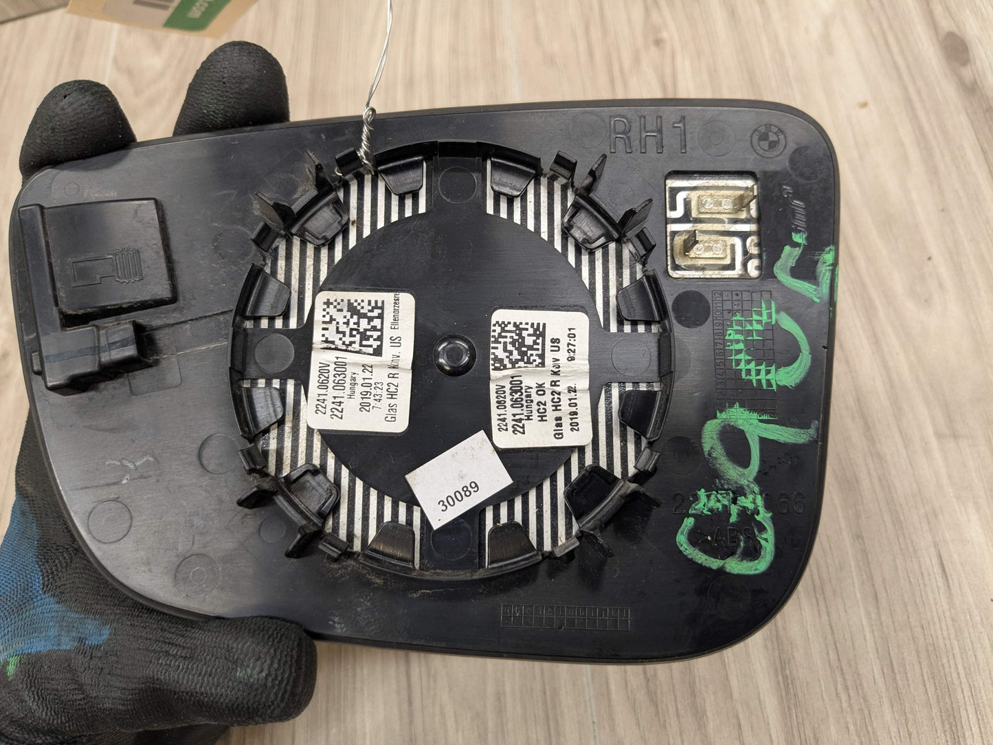 OEM BMW G20 G22 G23 G42 G80 Right Passenger Side Mirror Glass Blind Spot Heated