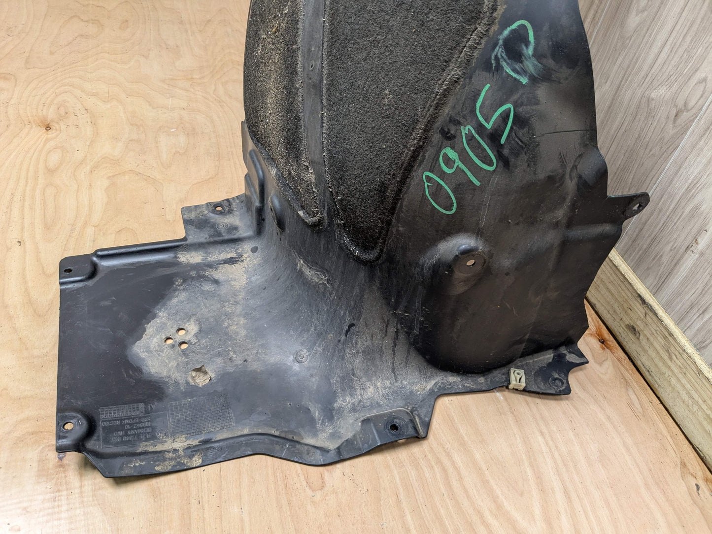 OEM BMW G20 330 M340 Front Left Driver Rearward Fender Liner Wheel Splash Shield