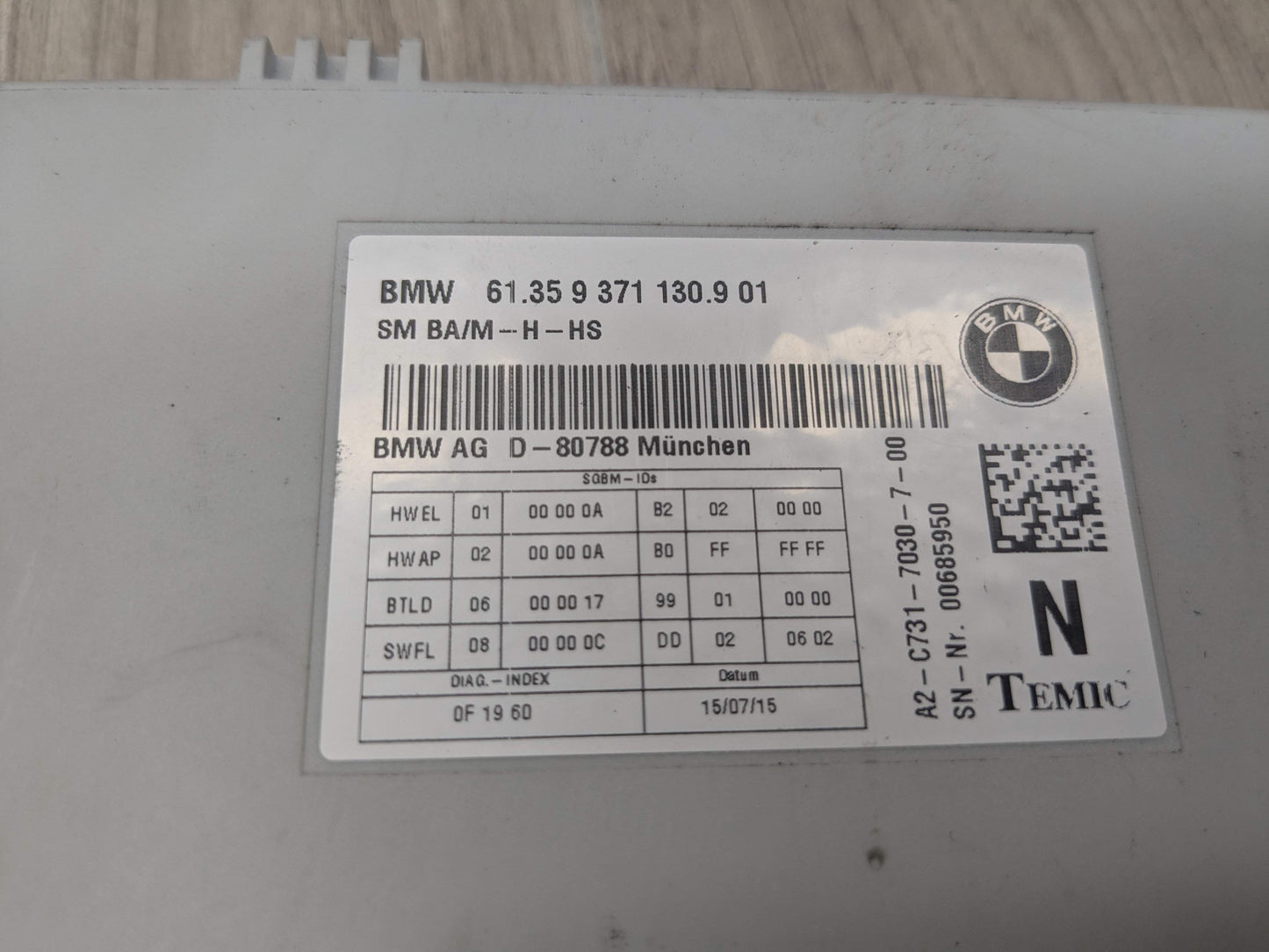 OEM BMW F15 F22 F30 F32 F36 F80 F82 M3 M4 Front Left Right Seat Control Module