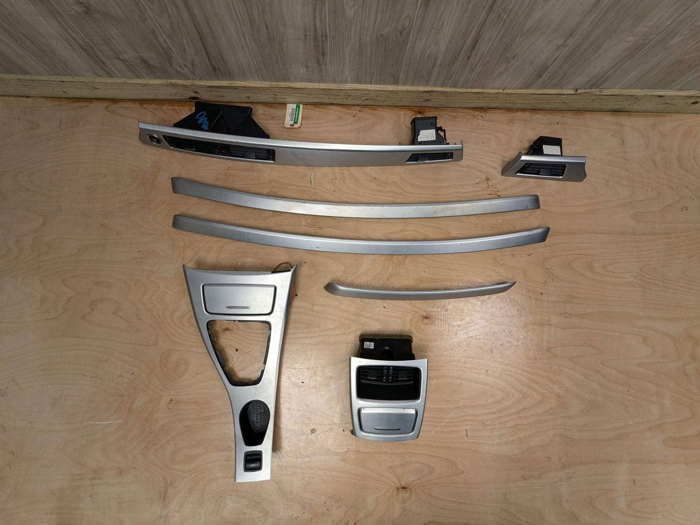 *07-13 OEM BMW E92 E93 328 335 M3 Brushed Aluminum Interior Trim Dash Panels SET