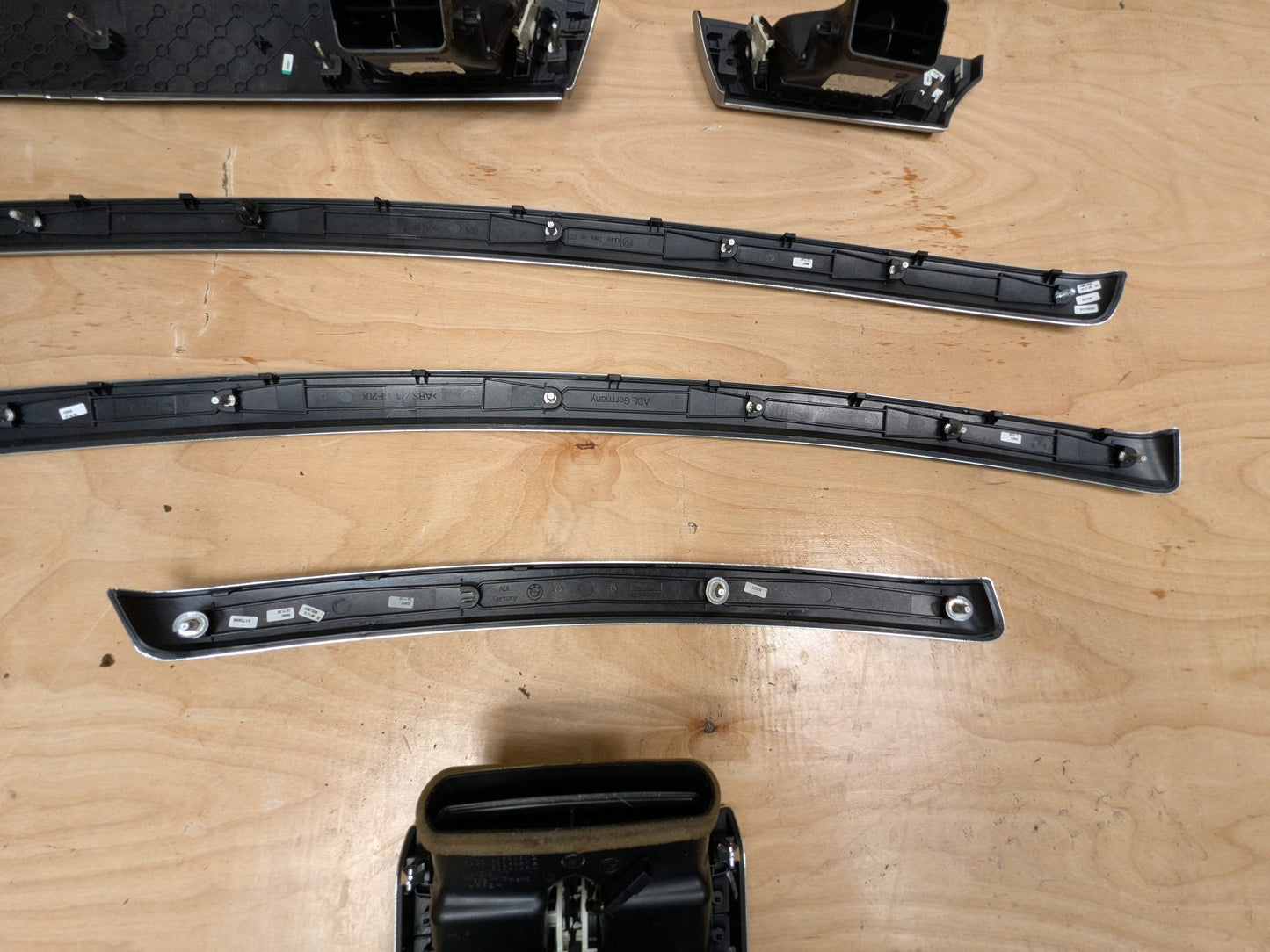 *07-13 OEM BMW E92 E93 328 335 M3 Brushed Aluminum Interior Trim Dash Panels SET