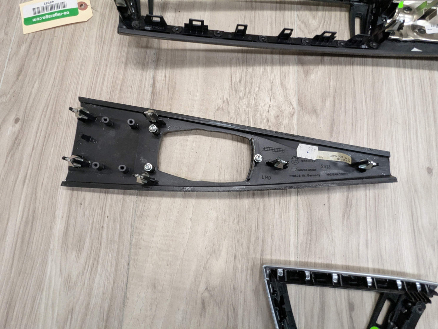 LCI OEM BMW F30 F32 F33 F36 Center Console Dash Door Interior Wood Trim SET (6)