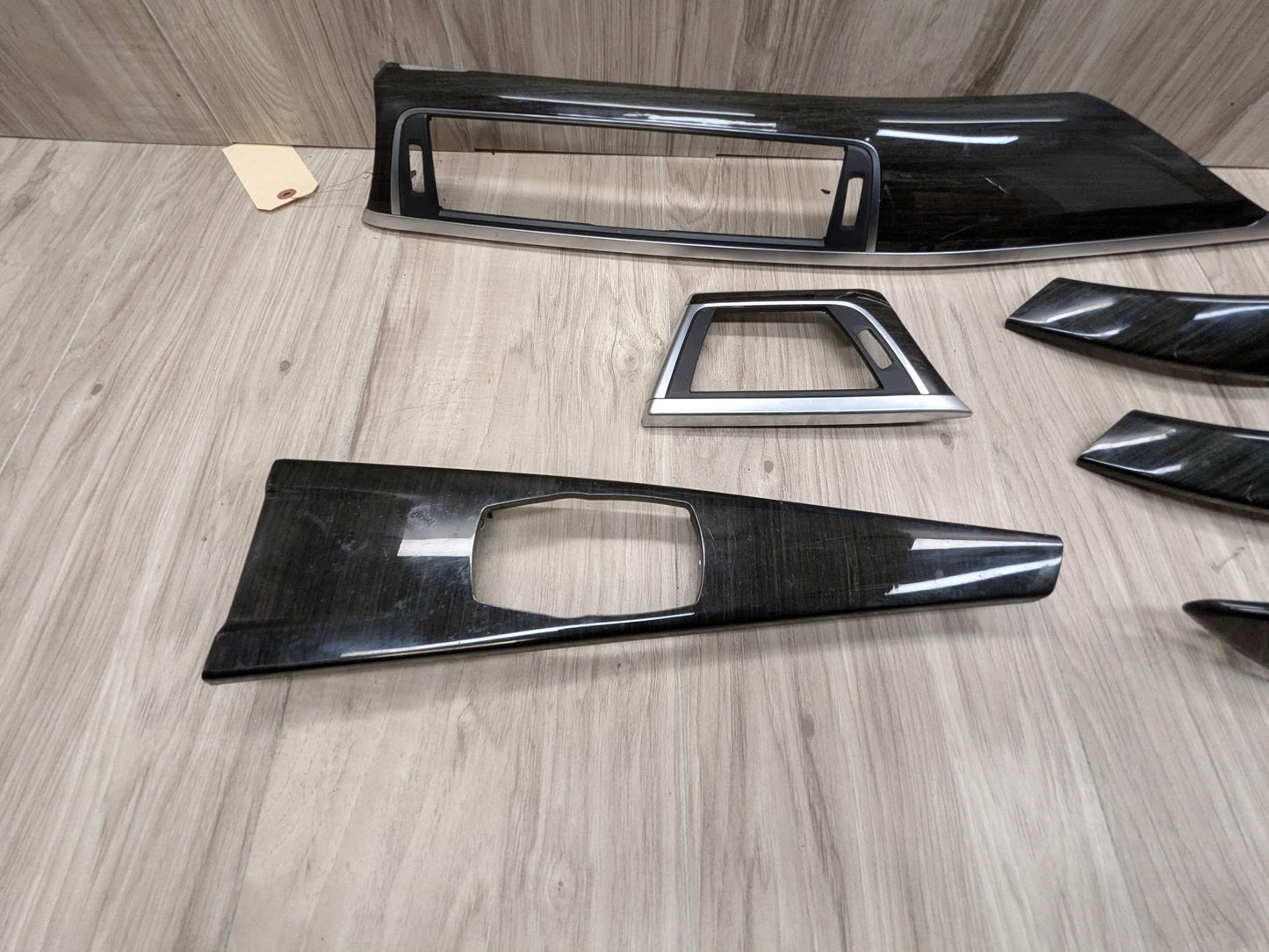 LCI OEM BMW F30 F32 F33 F36 Center Console Dash Door Interior Wood Trim SET (6)