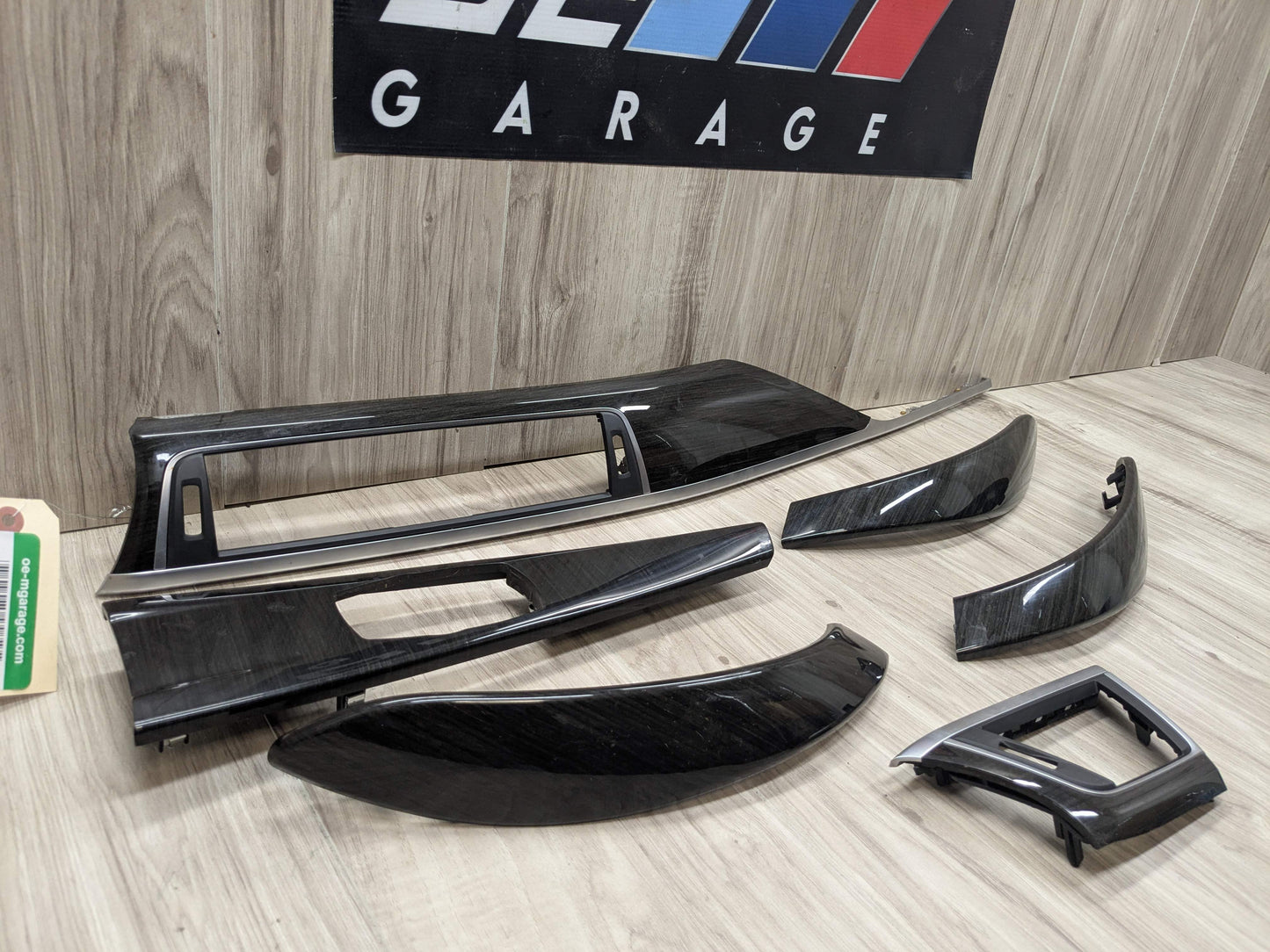 LCI OEM BMW F30 F32 F33 F36 Center Console Dash Door Interior Wood Trim SET (6)