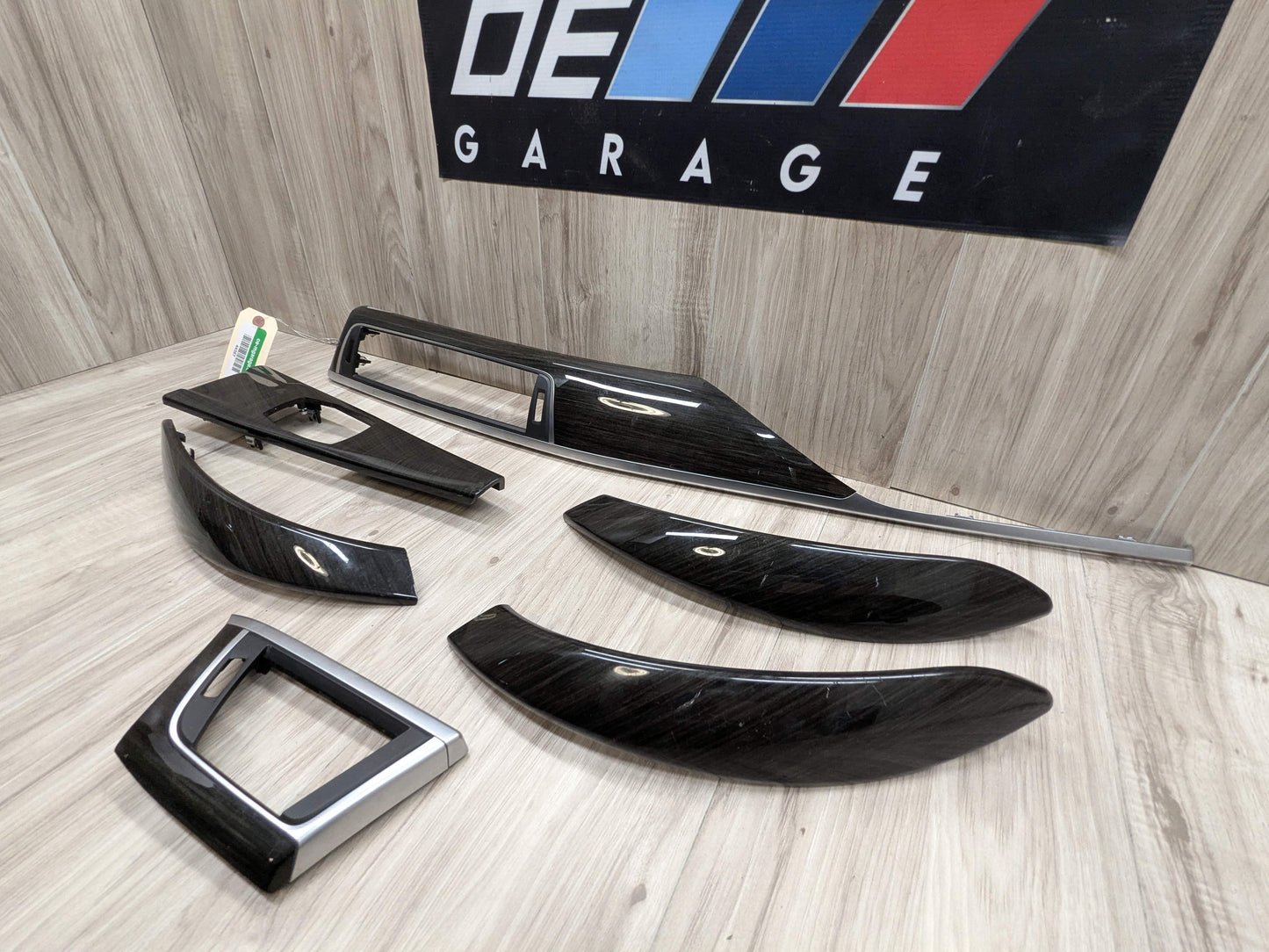 LCI OEM BMW F30 F32 F33 F36 Center Console Dash Door Interior Wood Trim SET (6)