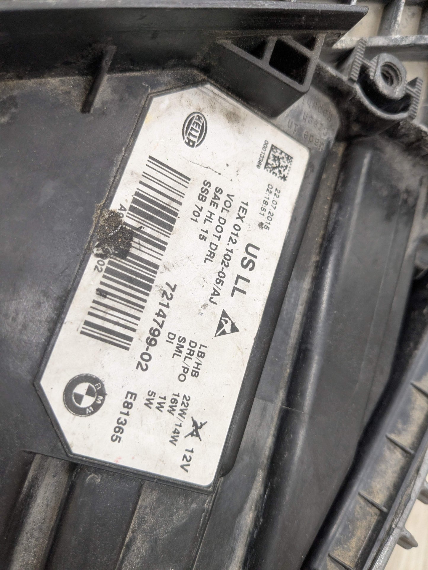 16-18 LCI OEM BMW F30 F31 330 340 Sedan Left Driver Side LED Headlight w Modules