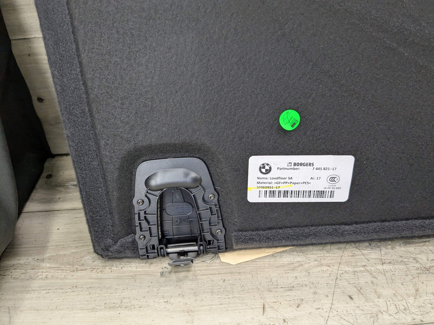 OEM BMW F97 G01 X3 X3M Trunk Floor Mat Carpet Cargo Spare Tire Storage Cover