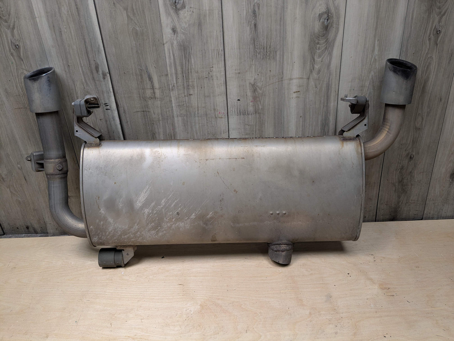 18-21 OEM BMW G01 X3 30i 30iX Engine B46 Rear Muffler Exhaust System w/ Tips