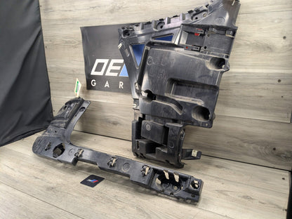 18-21 BMW G01 F97 X3 Rear Bumper Left Driver Side Guide Brackets Mounts Supports