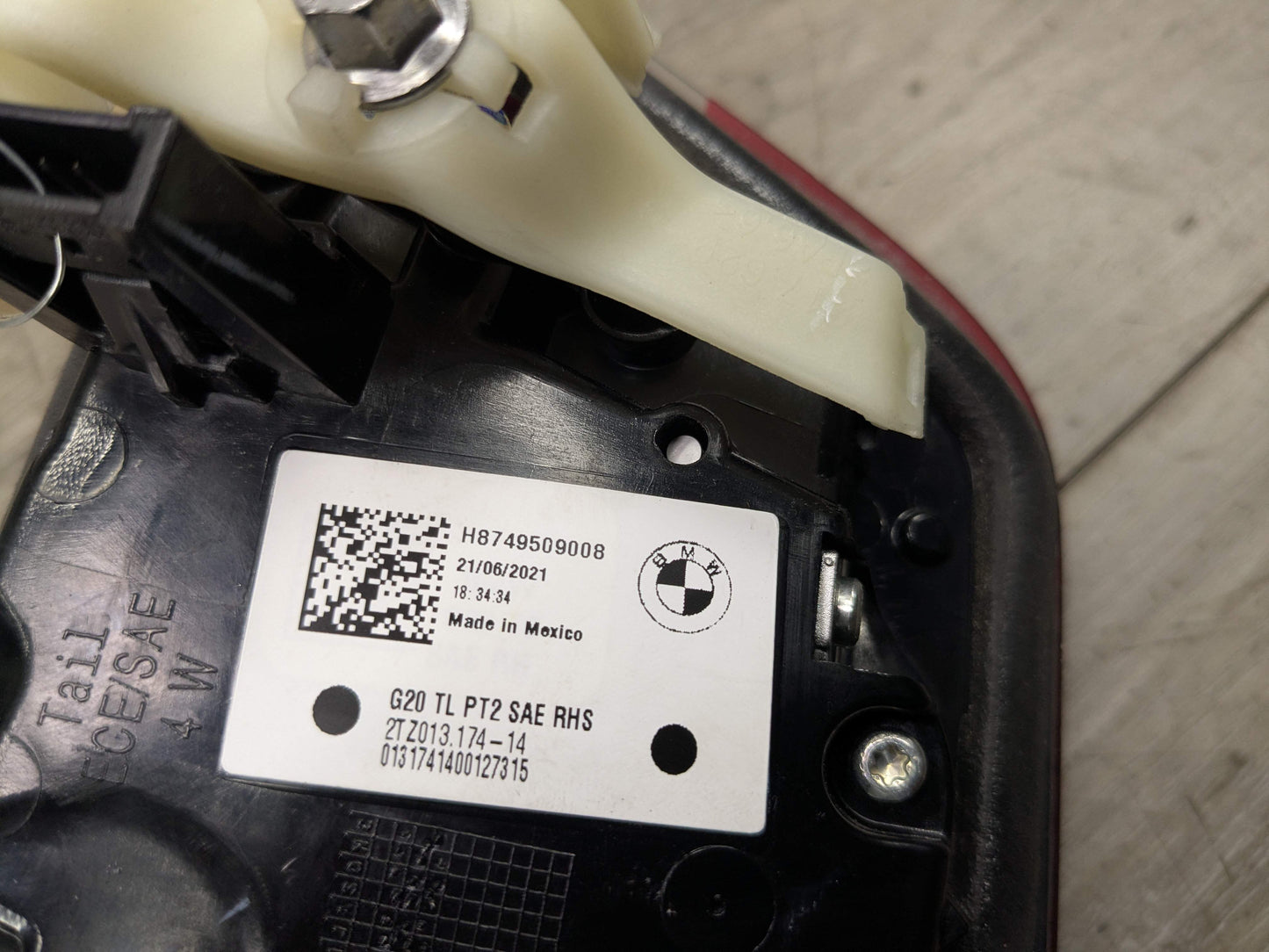 PRE-LCI OEM BMW G20 G80 330 M340 M3 Rear Right Passenger Inner Stop Tail Light