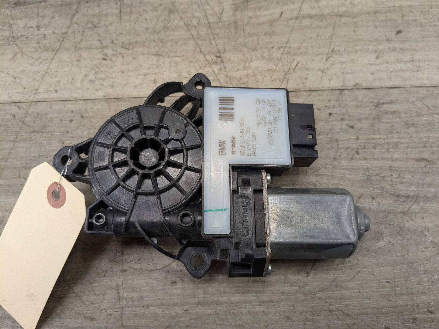 OEM BMW G20 G80 330 M340 REAR Right Passenger Side Door Window Regulator Motor