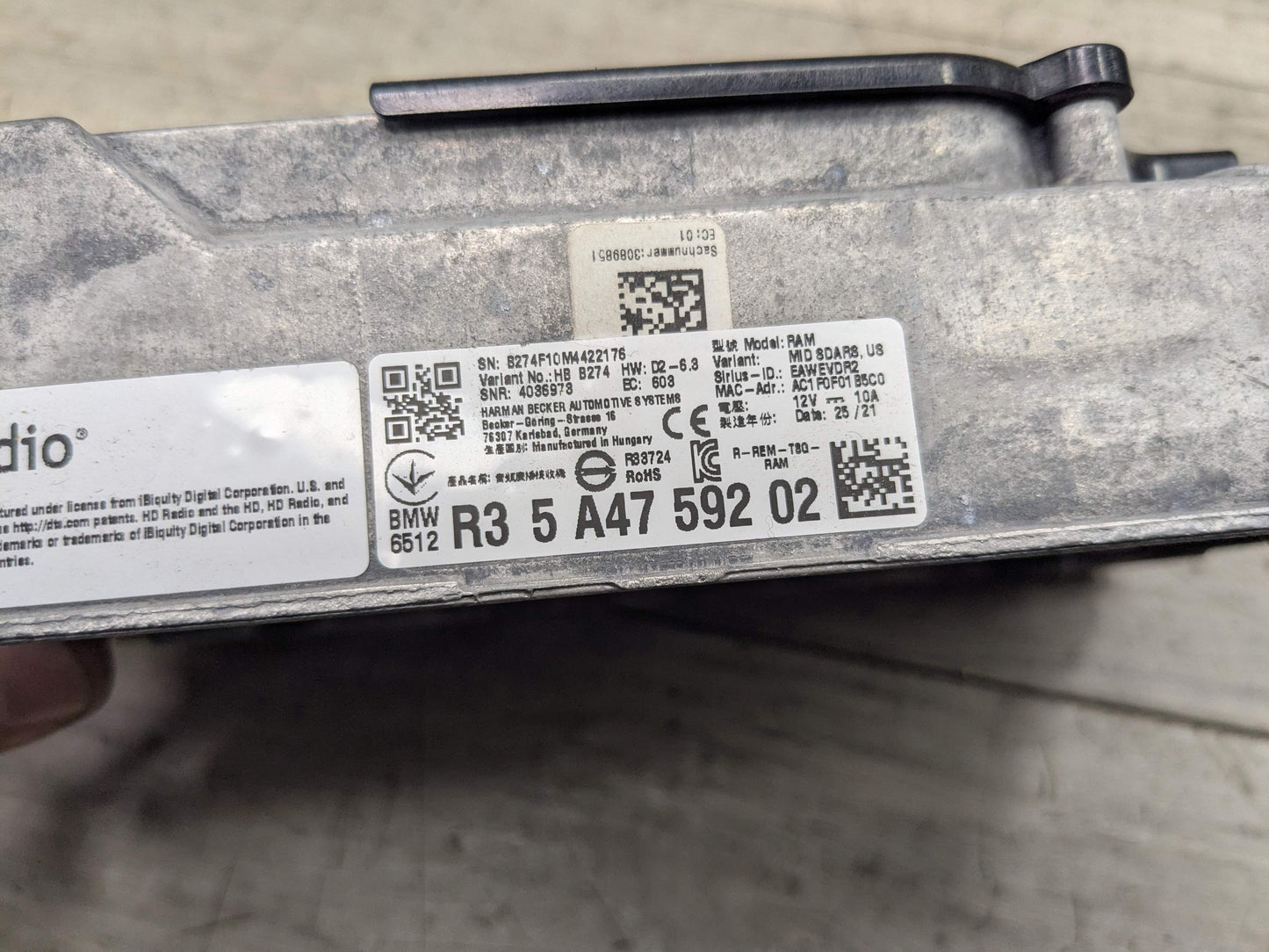 OEM BMW F97 G01 G05 G20 G30 Radio Audio Amplifier Control Module SDARS