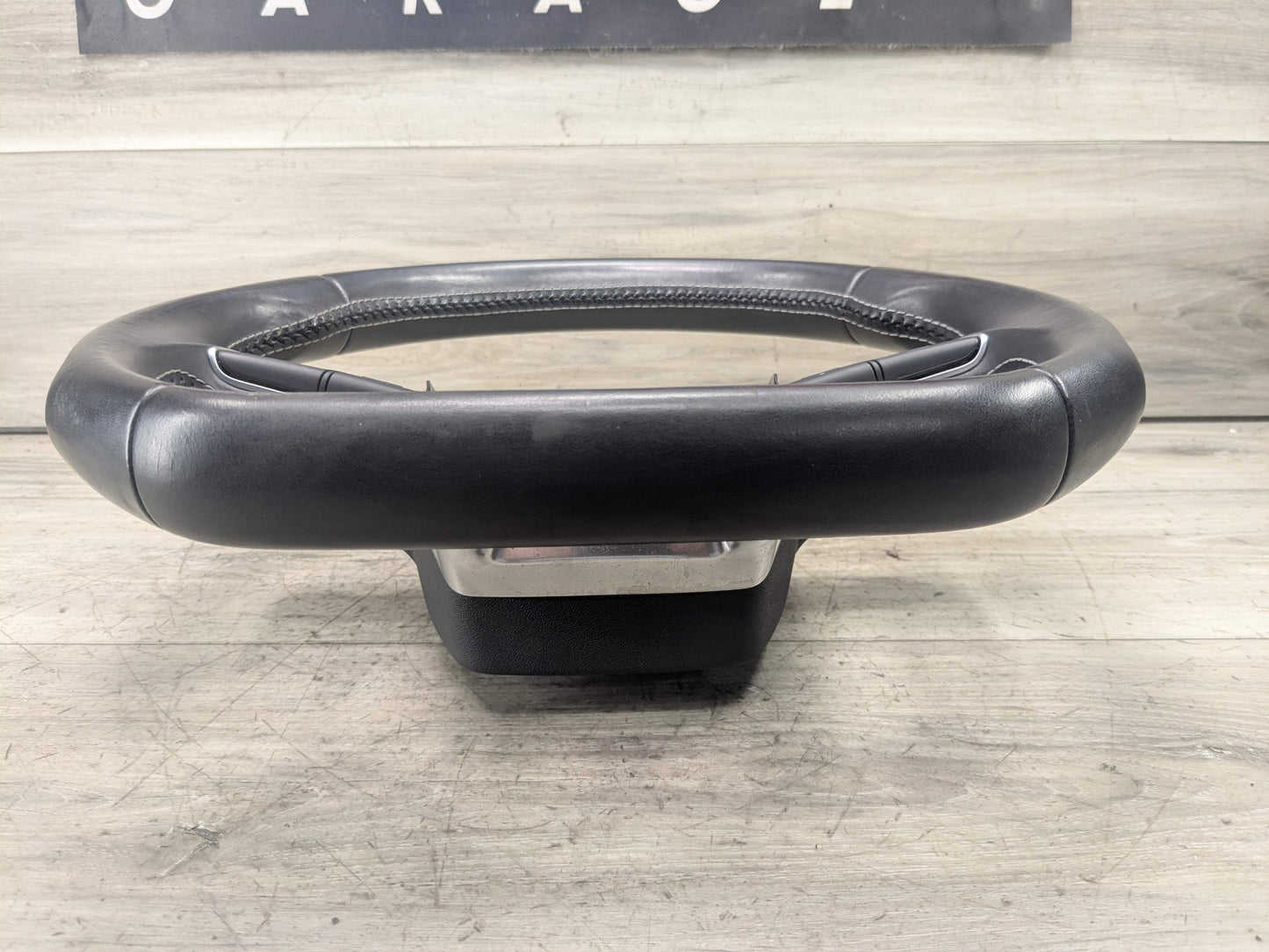 18-20 OEM AUDI Q5 SQ5 SPORT Leather Steering Wheel w/ Switches & Shifters