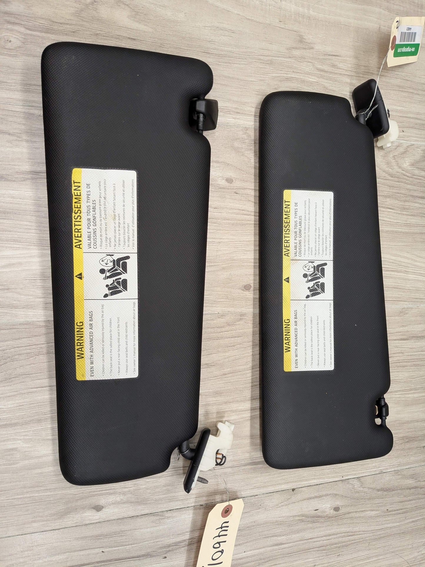 OEM BMW F30 F31 F32 F36 F80 F82 M3 M4 Left Right Interior Sun Visor PAIR Black