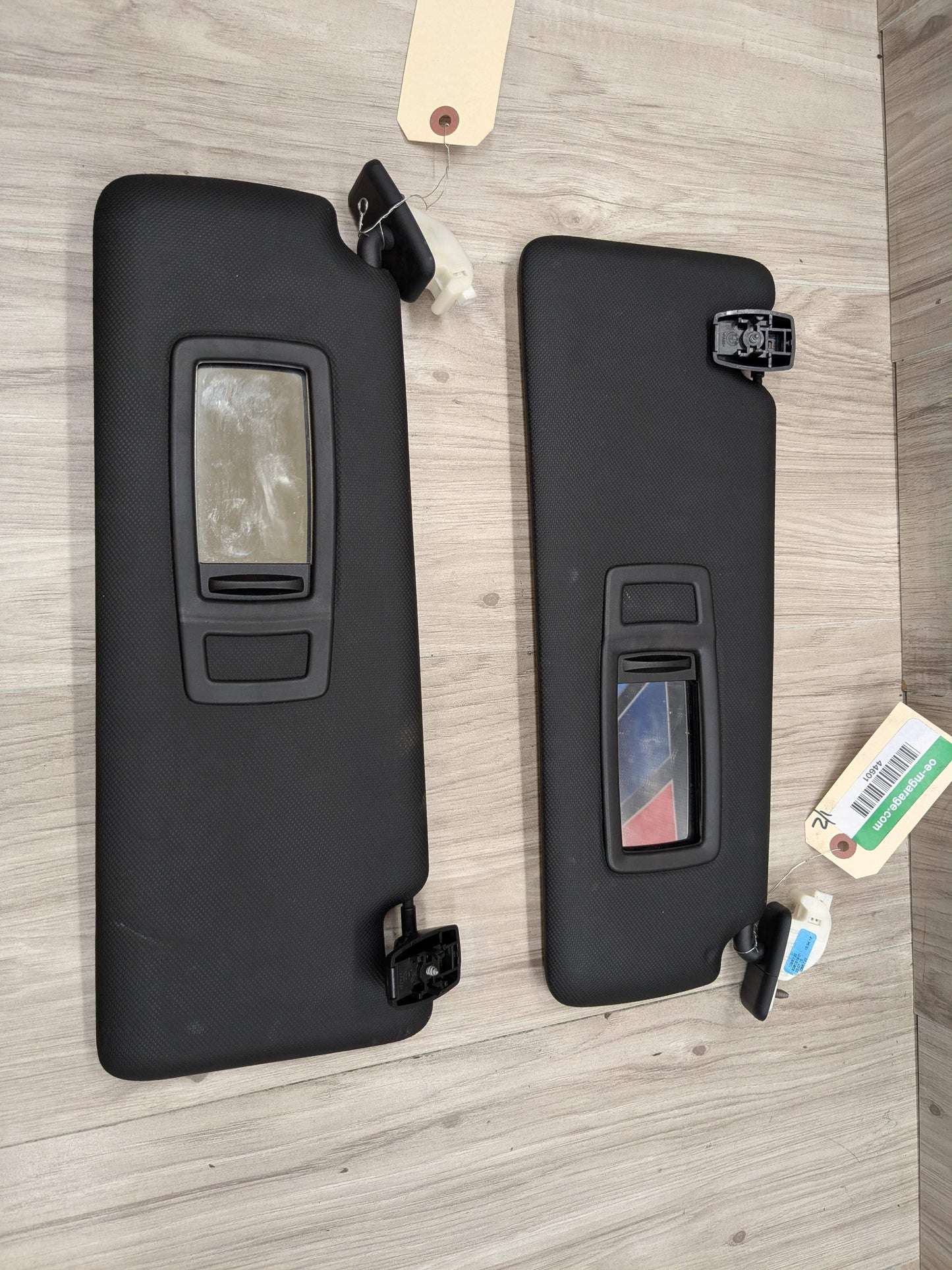 OEM BMW F30 F31 F32 F36 F80 F82 M3 M4 Left Right Interior Sun Visor PAIR Black