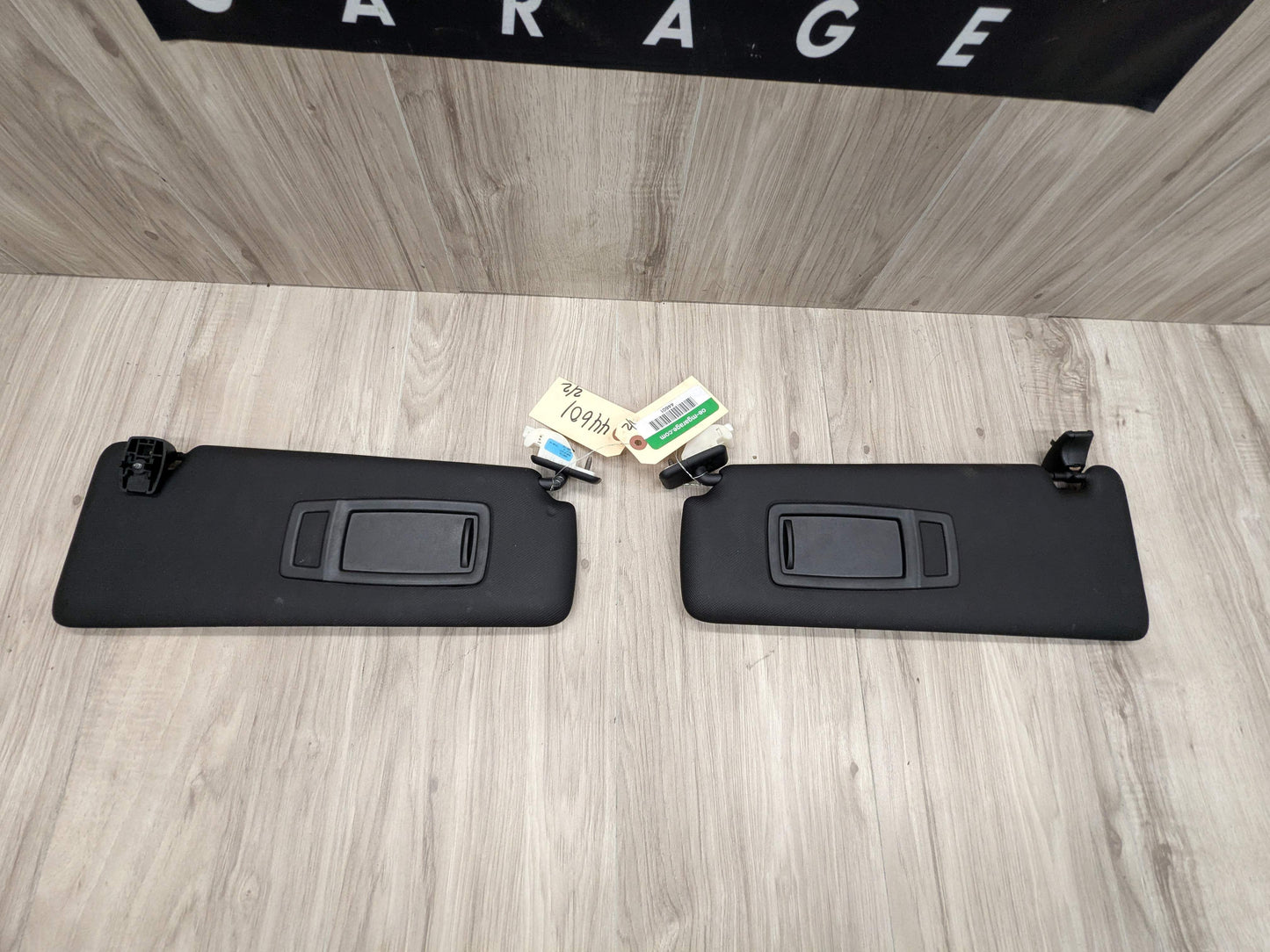 OEM BMW F30 F31 F32 F36 F80 F82 M3 M4 Left Right Interior Sun Visor PAIR Black