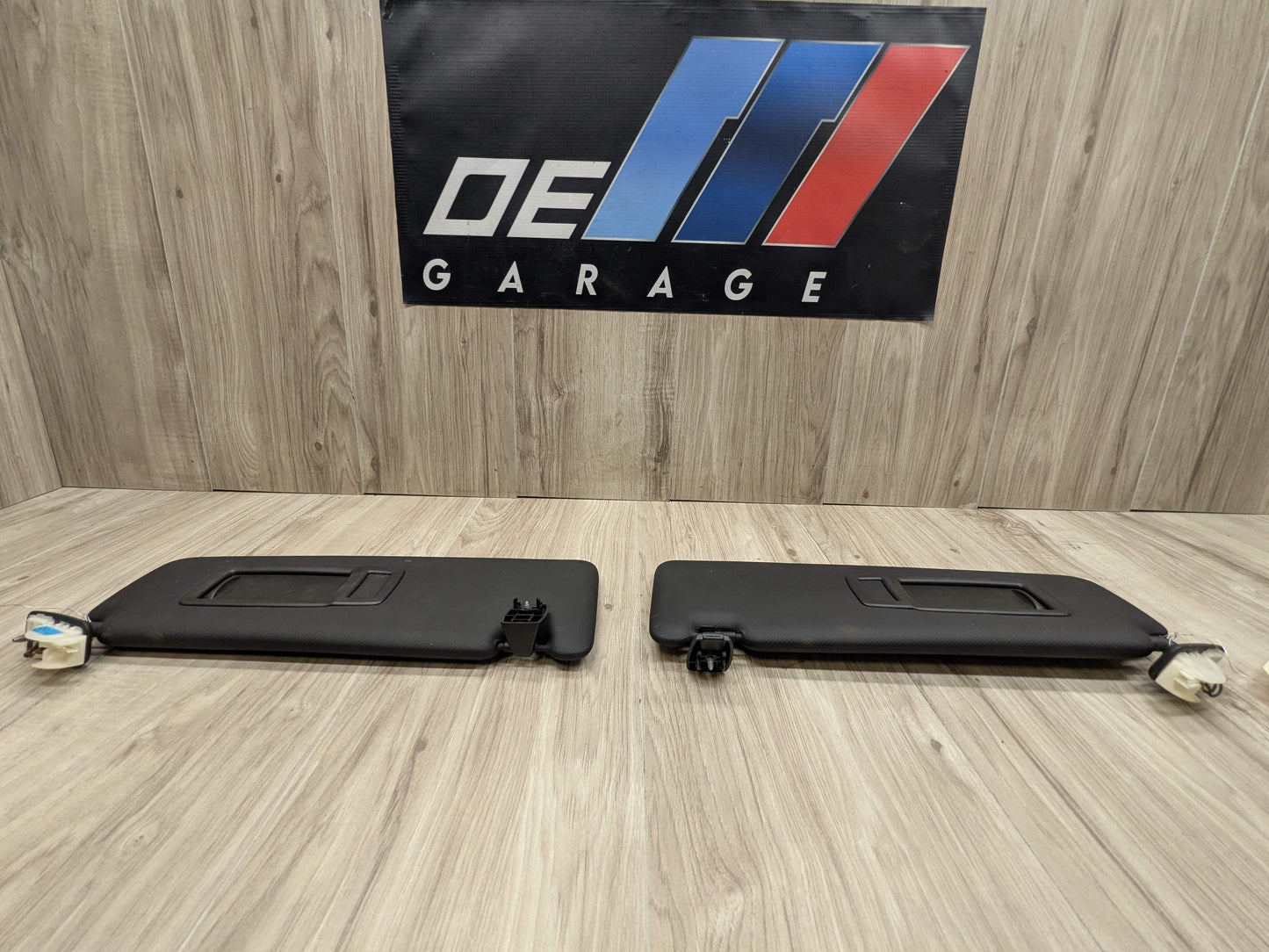 OEM BMW F30 F31 F32 F36 F80 F82 M3 M4 Left Right Interior Sun Visor PAIR Black