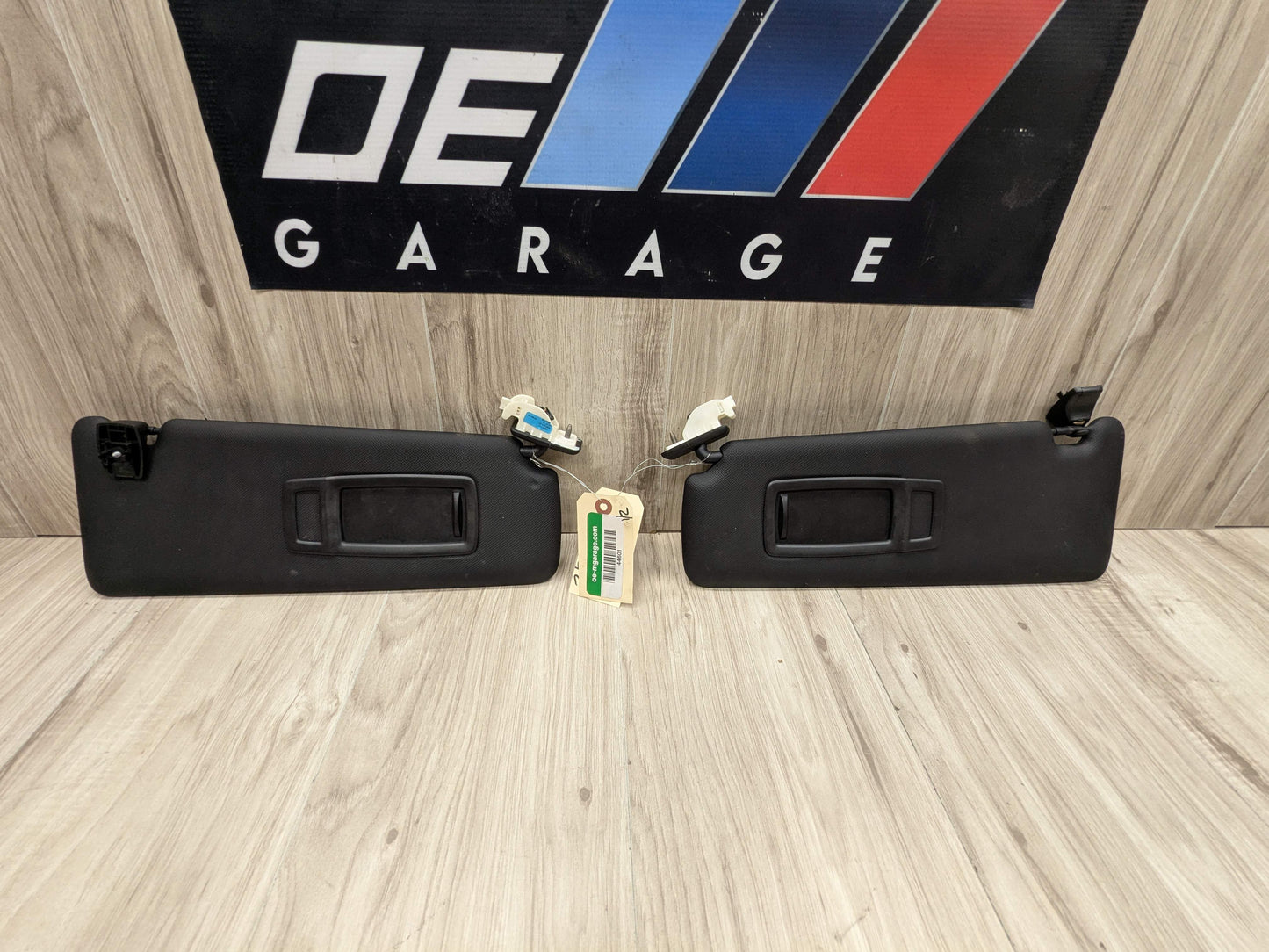 OEM BMW F30 F31 F32 F36 F80 F82 M3 M4 Left Right Interior Sun Visor PAIR Black