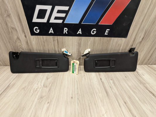 OEM BMW F30 F31 F32 F36 F80 F82 M3 M4 Left Right Interior Sun Visor PAIR Black