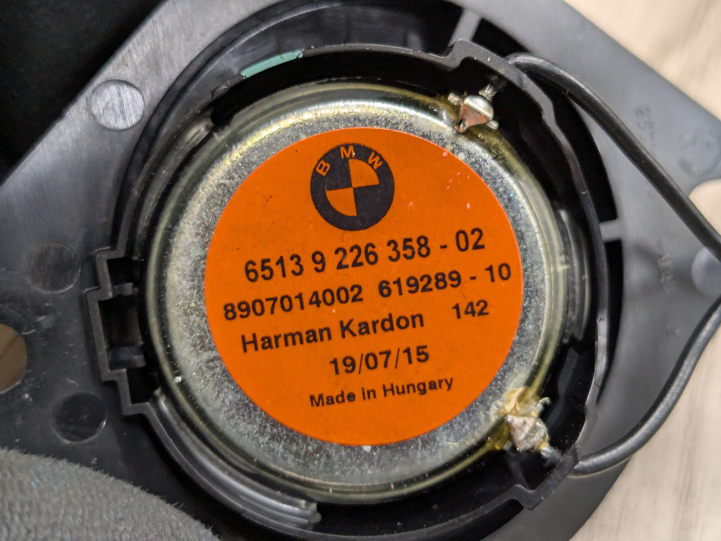 OEM BMW F30 F32 F33 F36 F80 F82 F83 M3 M4 Audio Sound System Individual Speaker