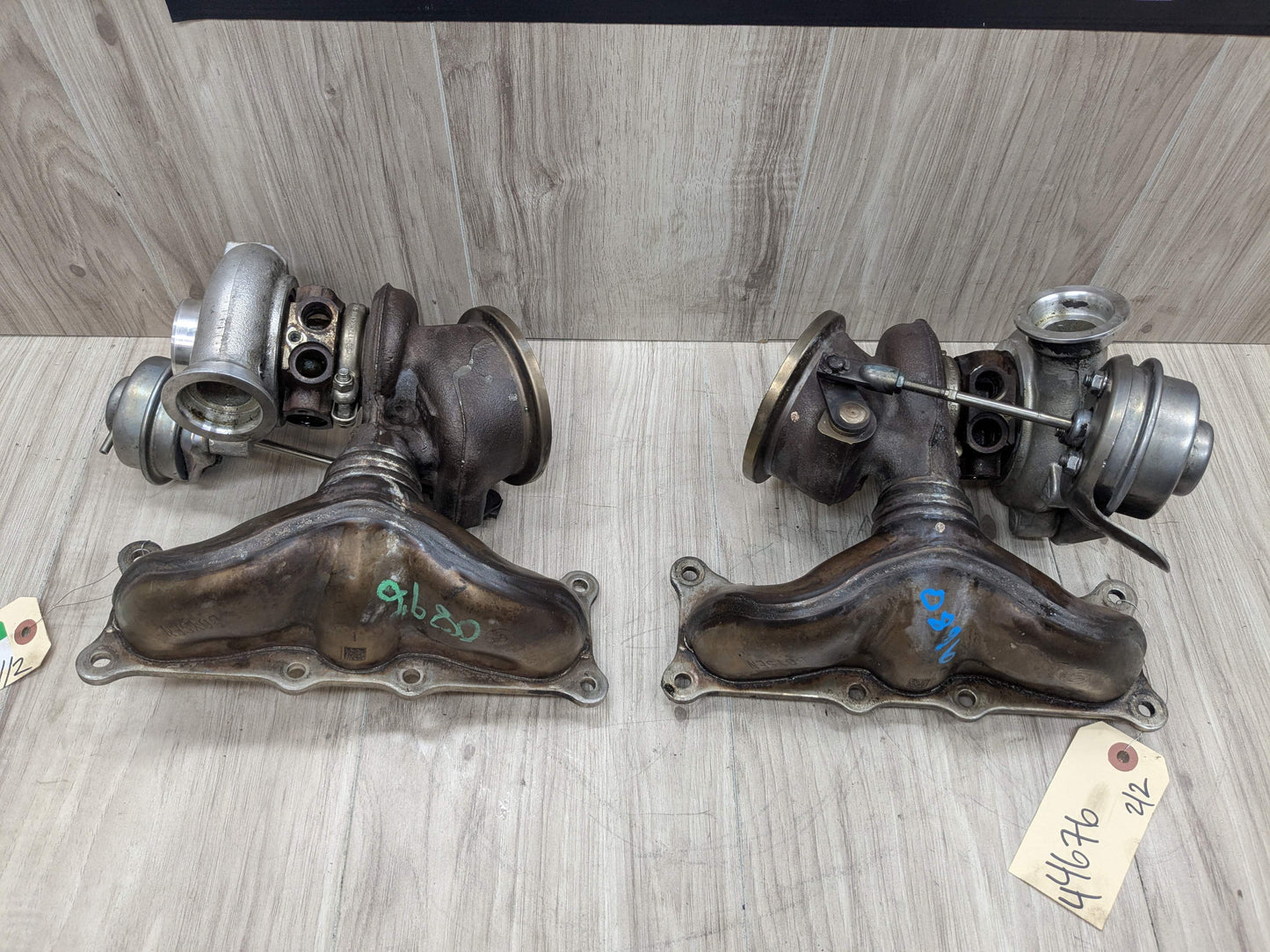 07-10 OEM BMW E90 E92 E93 335 Engine N54 PWG Turbo Turbochargers SET 127k