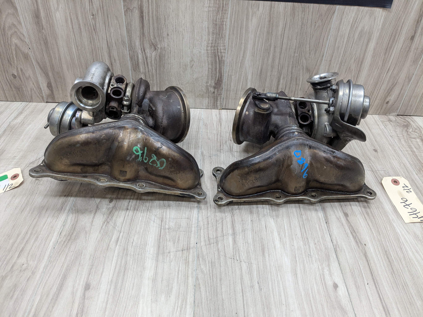 07-10 OEM BMW E90 E92 E93 335 Engine N54 PWG Turbo Turbochargers SET 127k