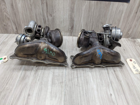 07-10 OEM BMW E90 E92 E93 335 Engine N54 PWG Turbo Turbochargers SET 127k