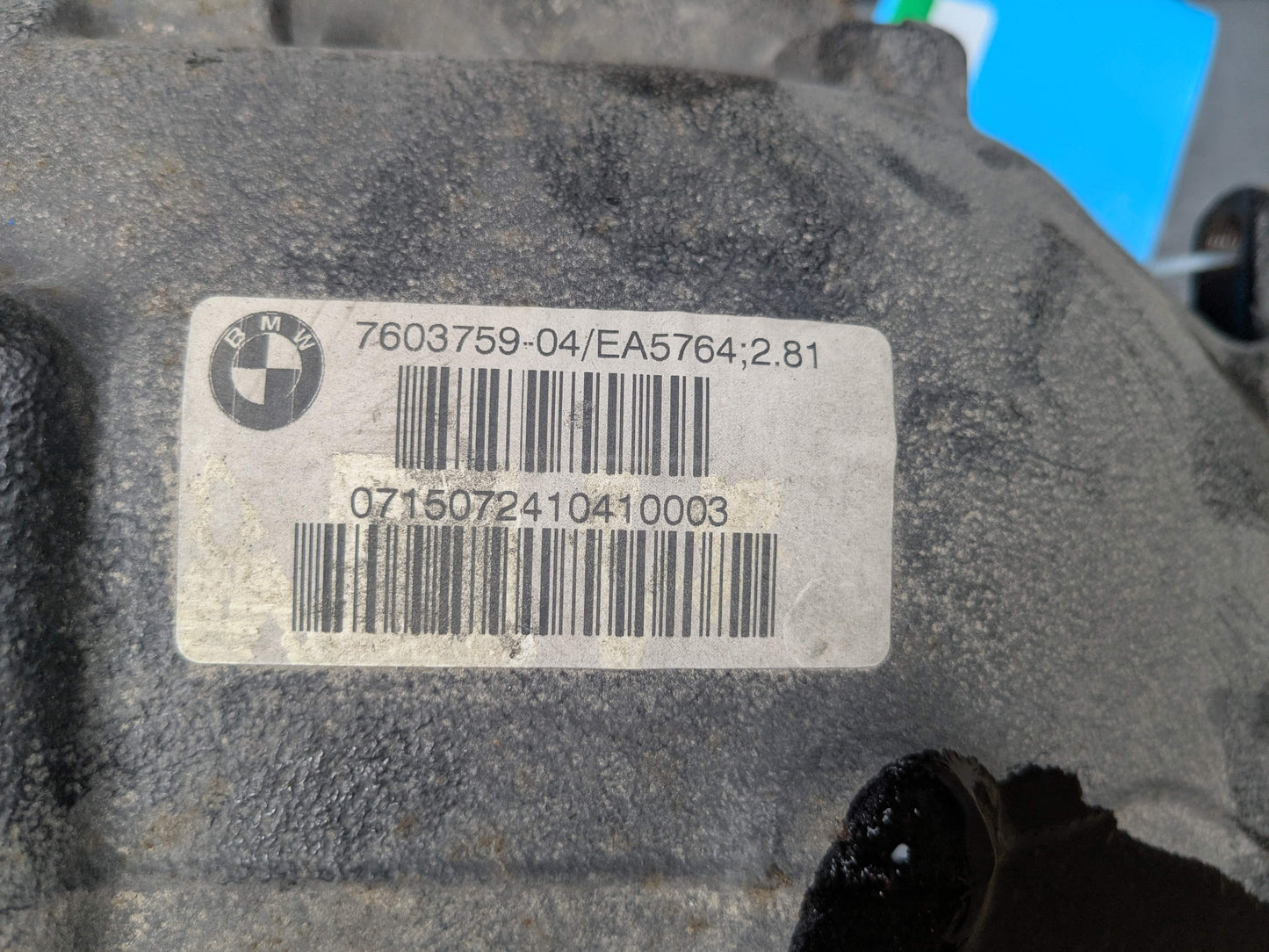 OEM BMW F23* F30 F32 F33 F36 340 440 RWD B58 Rear Differential Axle Carrier 2.81