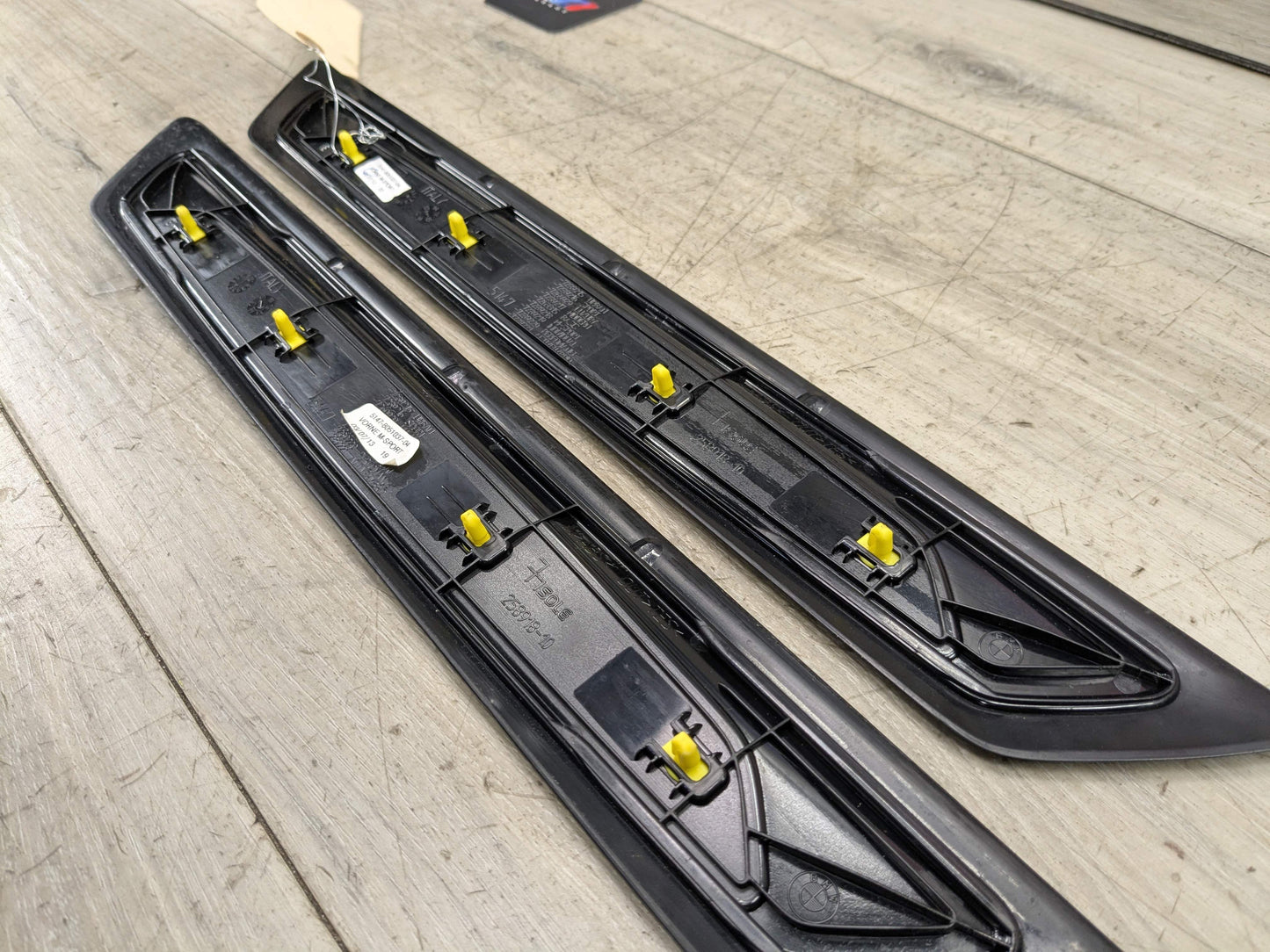 OEM BMW F30 F36 335 440 Front Door Sill Cover Trim Entrance Sill Kick Plates SET