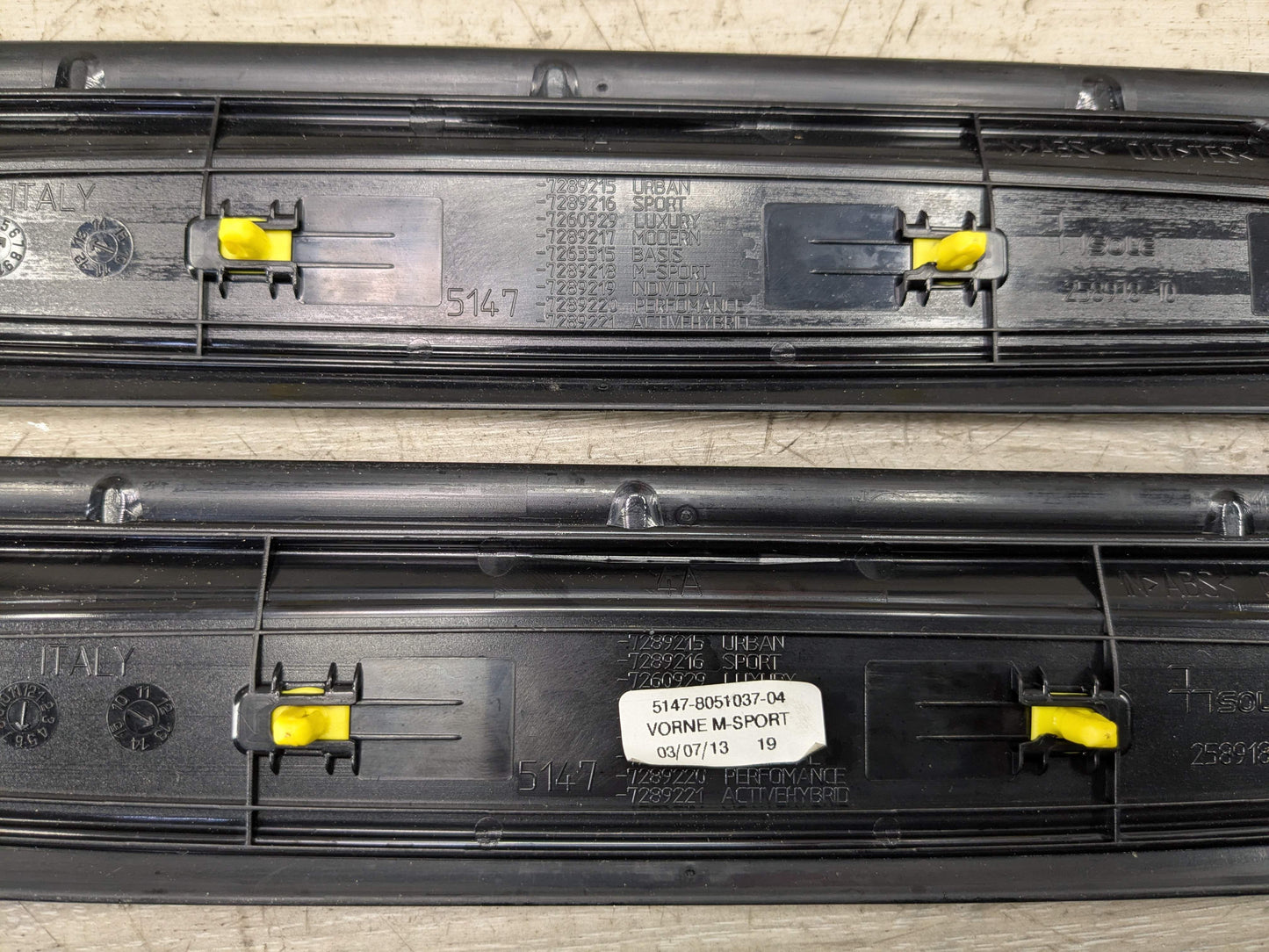 OEM BMW F30 F36 335 440 Front Door Sill Cover Trim Entrance Sill Kick Plates SET