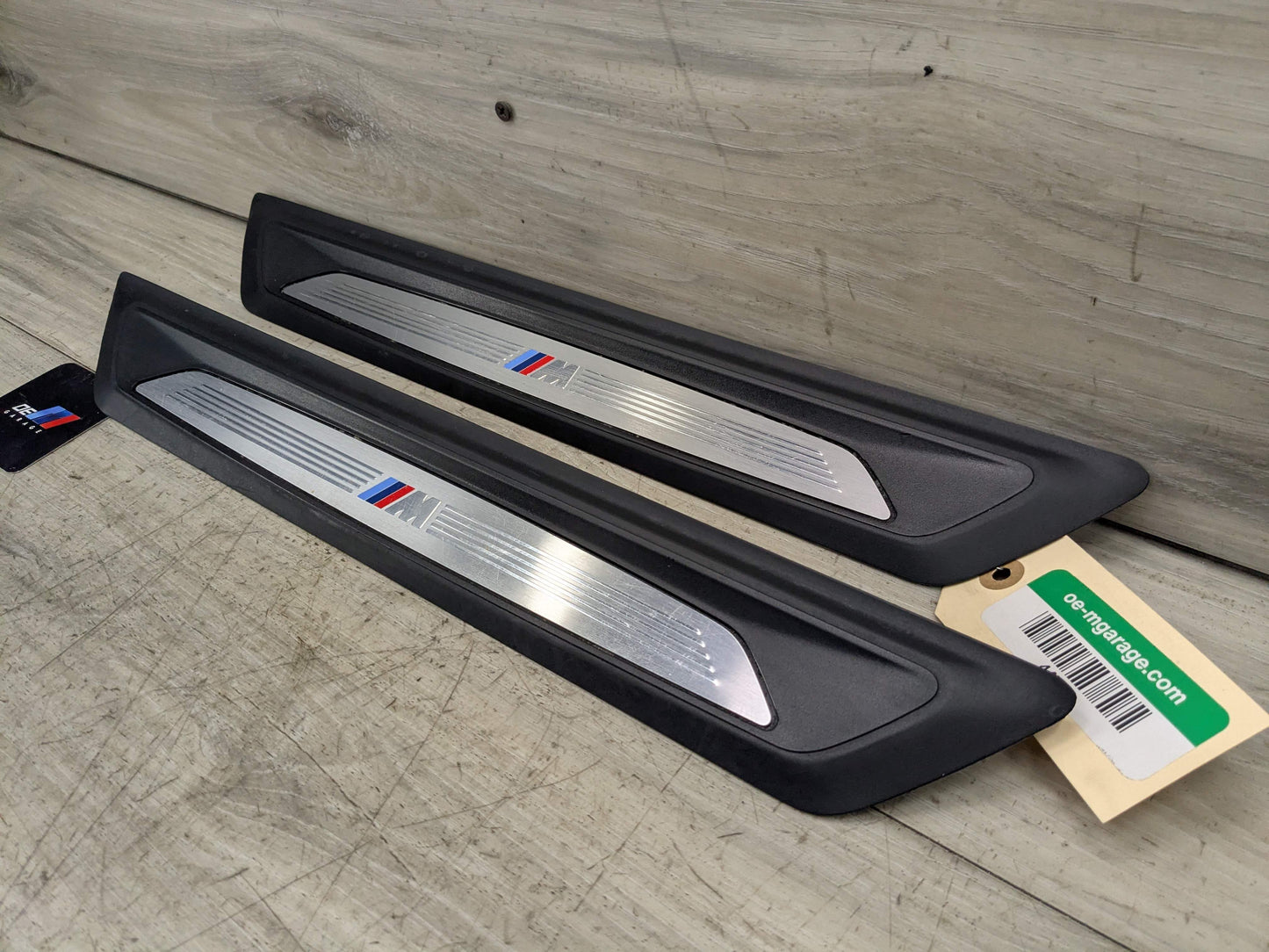 OEM BMW F30 F36 335 440 Front Door Sill Cover Trim Entrance Sill Kick Plates SET