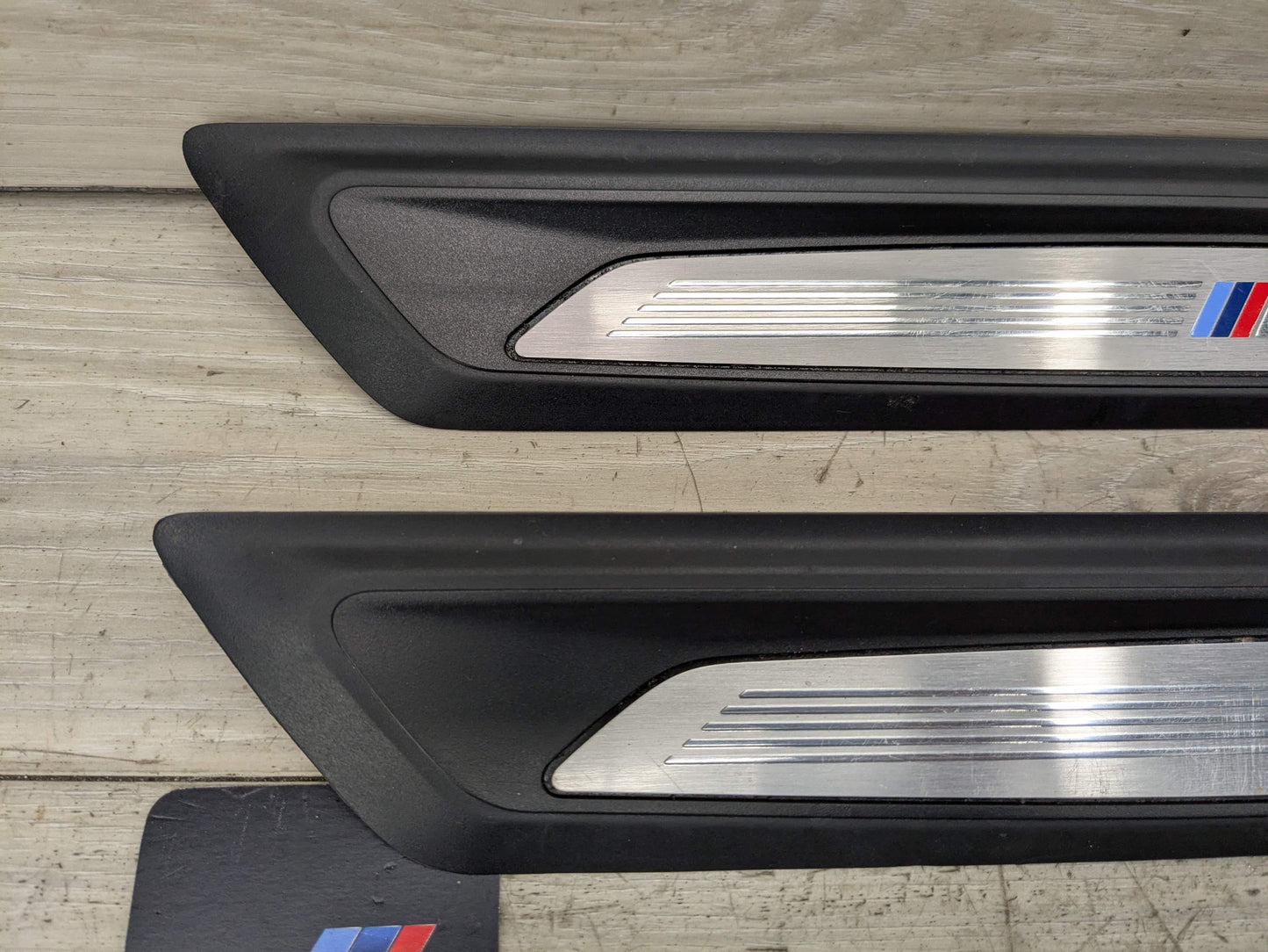 OEM BMW F30 F36 335 440 Front Door Sill Cover Trim Entrance Sill Kick Plates SET