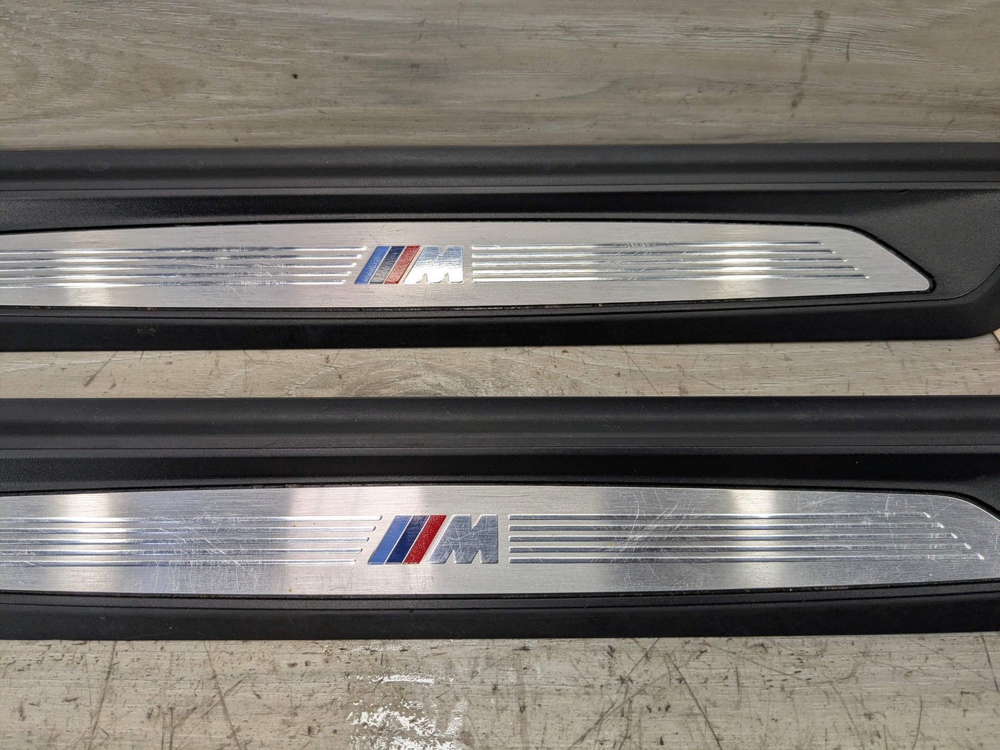 OEM BMW F30 F36 335 440 Front Door Sill Cover Trim Entrance Sill Kick Plates SET