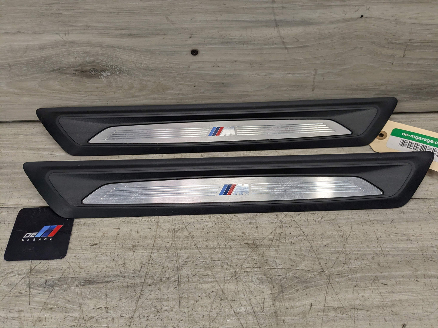 OEM BMW F30 F36 335 440 Front Door Sill Cover Trim Entrance Sill Kick Plates SET