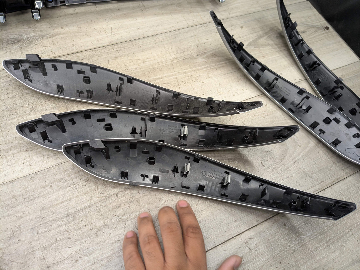 *OEM BMW F30 F32 F36 328 335 340 435 ALUMINUM Dash Door Center Console Trims SET