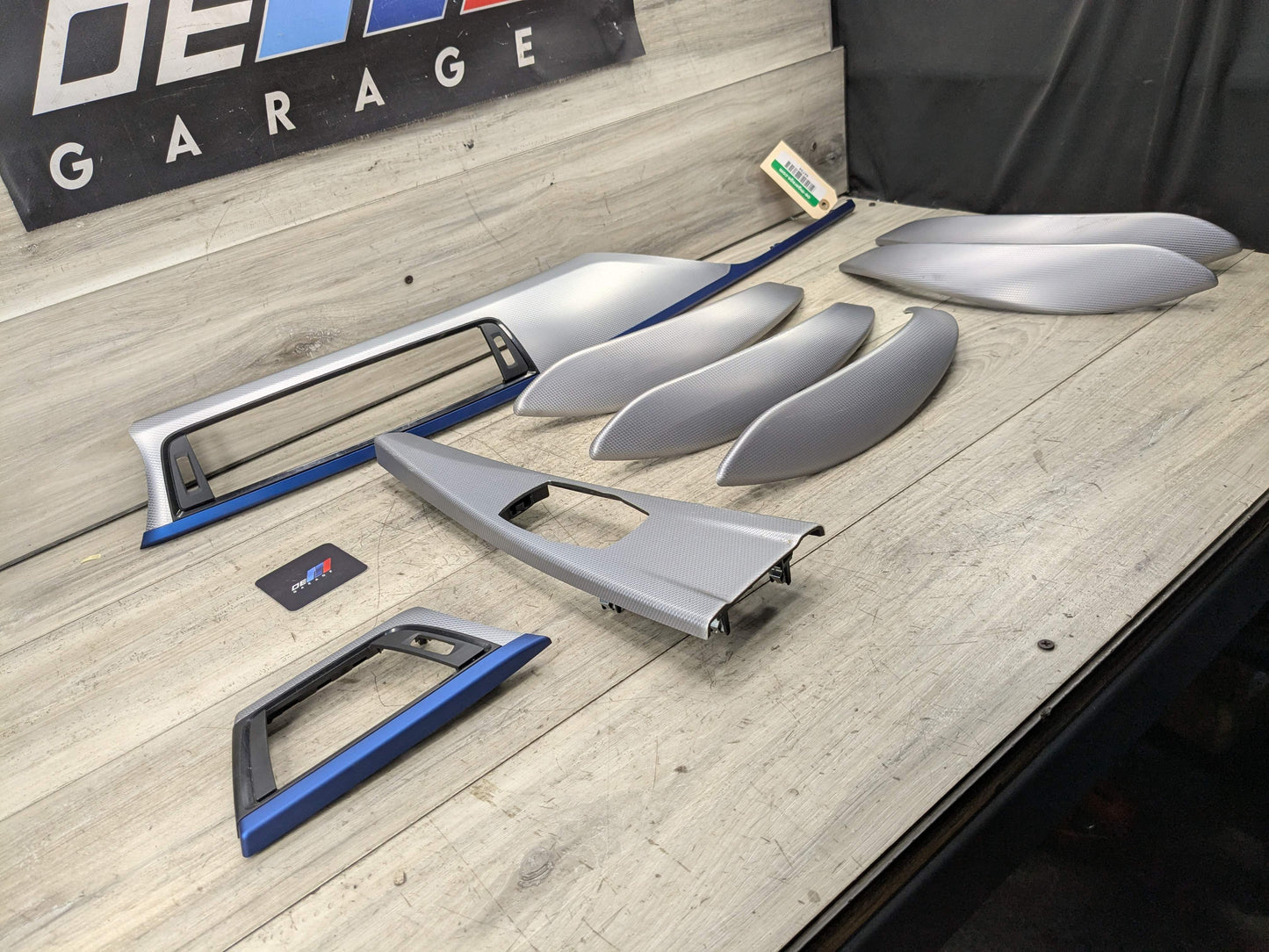 *OEM BMW F30 F32 F36 328 335 340 435 ALUMINUM Dash Door Center Console Trims SET