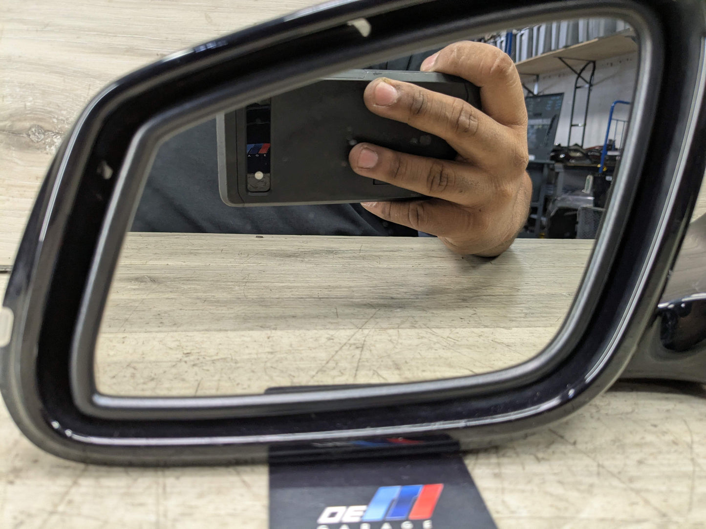 OEM BMW F30 328 330 335 340 Left Driver Side Mirror Heated Auto Dip SHADOW GLOSS