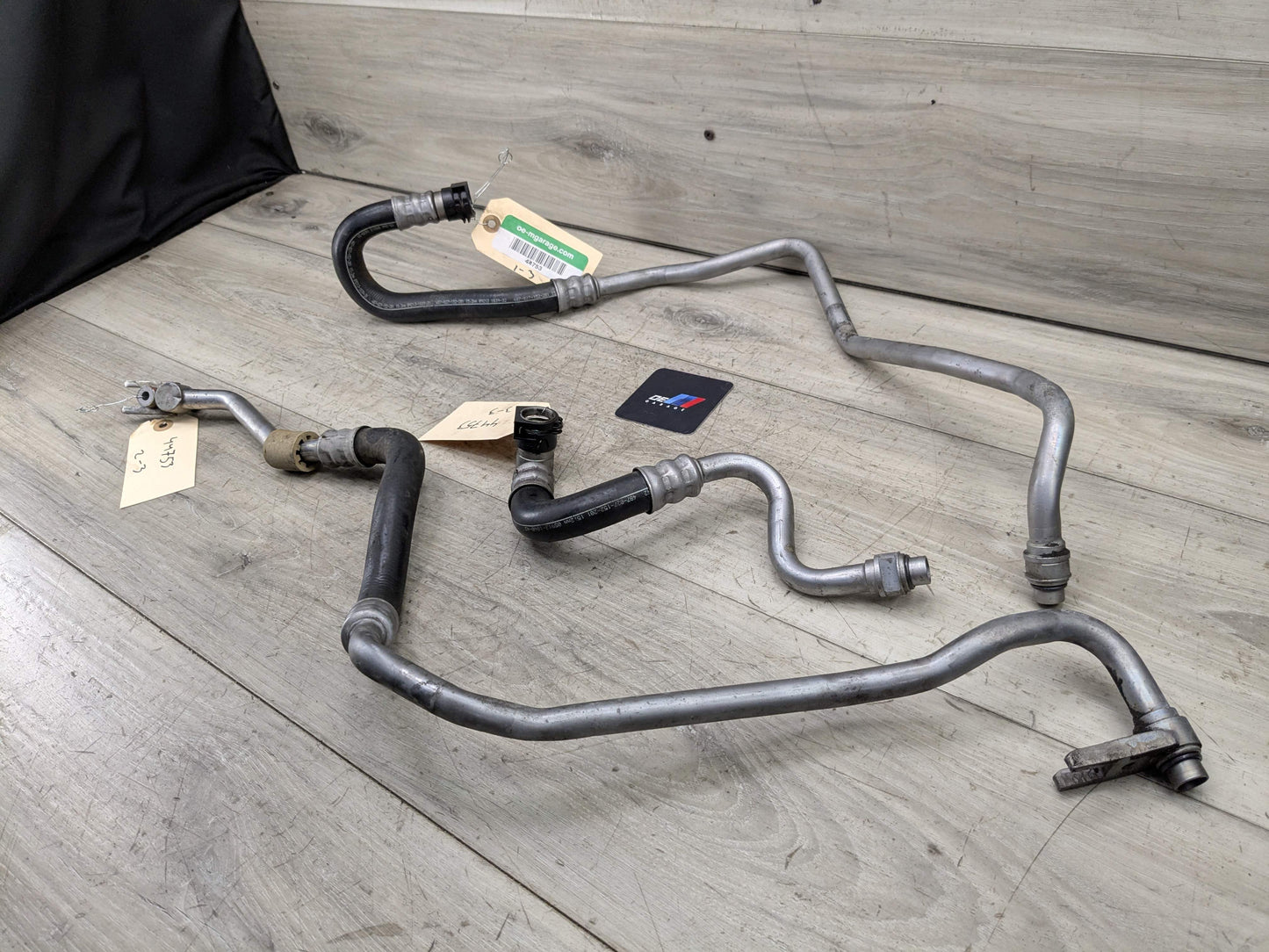 OEM F22 F30 F32 F87 335 435 Engine Oil N55 Cooler Pipe Lines Inlet Outlet SET