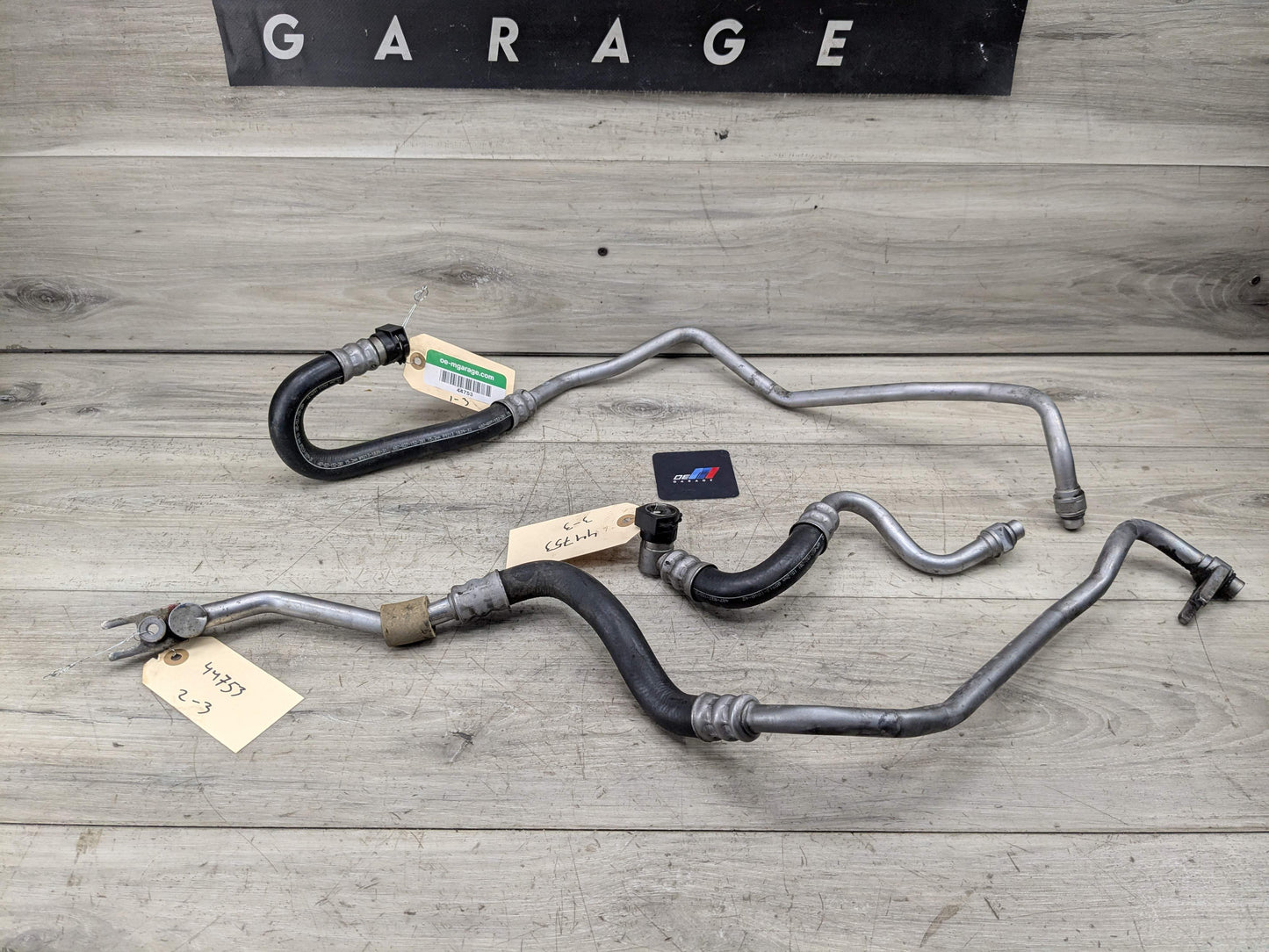 OEM F22 F30 F32 F87 335 435 Engine Oil N55 Cooler Pipe Lines Inlet Outlet SET