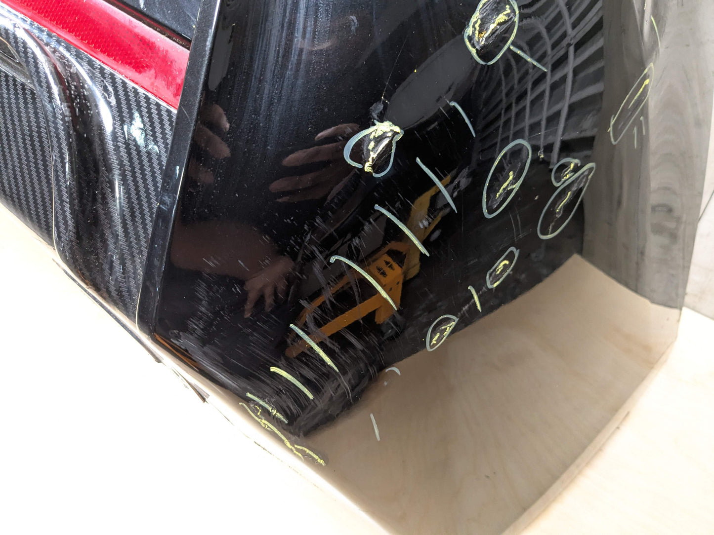 *12-18 OEM BMW F30 335i REAR Bumper Dual Exhaust Cover Trim M-SPORT Black 475