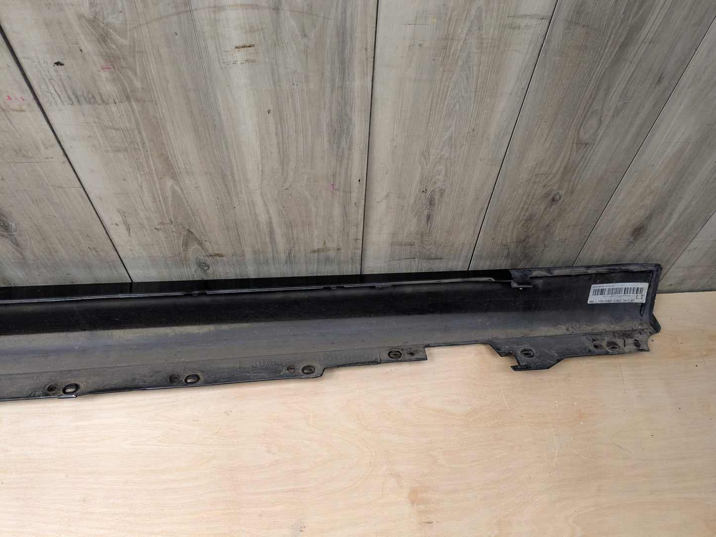 *12-18 OEM BMW F30 335 Left Driver Side Skirt Rocker Panel Black 475