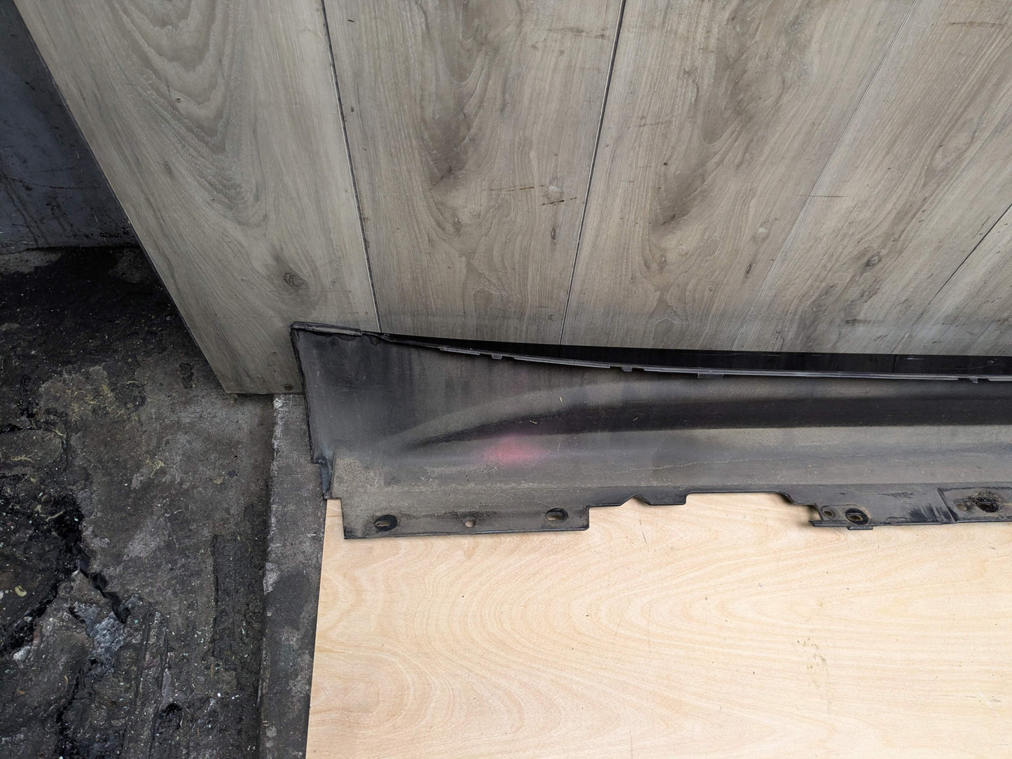 *12-18 OEM BMW F30 335 Left Driver Side Skirt Rocker Panel Black 475