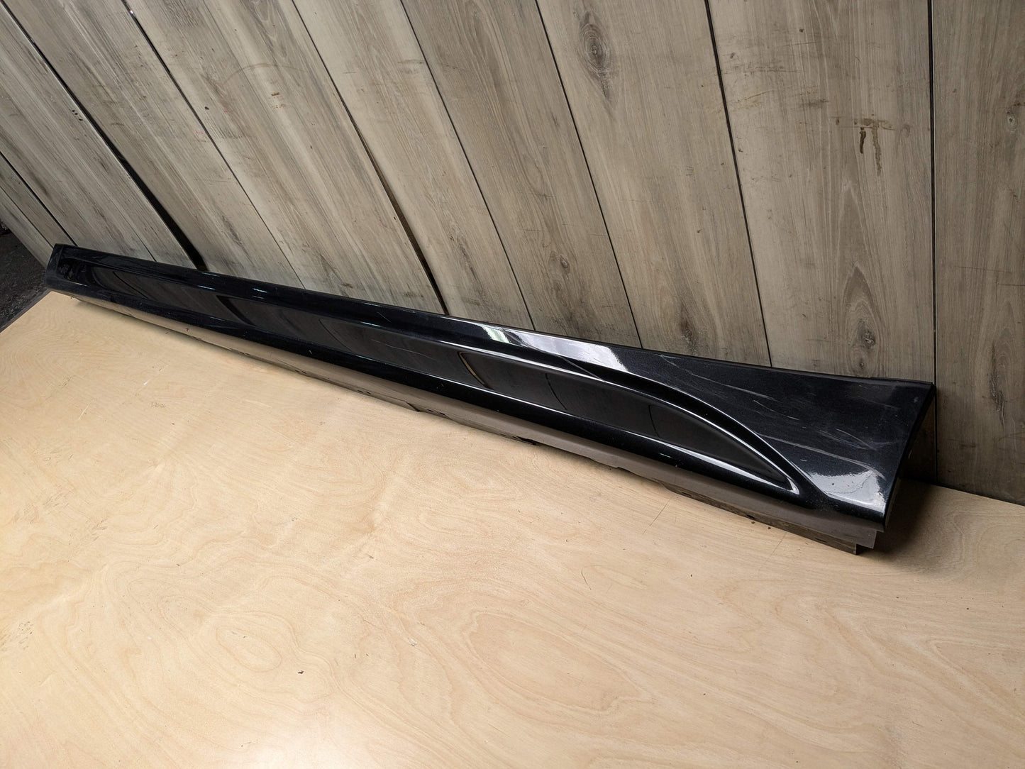 *12-18 OEM BMW F30 335 Left Driver Side Skirt Rocker Panel Black 475