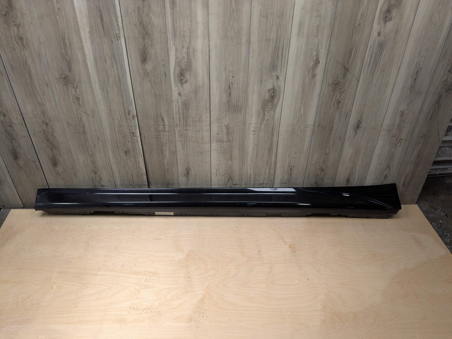 *12-18 OEM BMW F30 335 Left Driver Side Skirt Rocker Panel Black 475