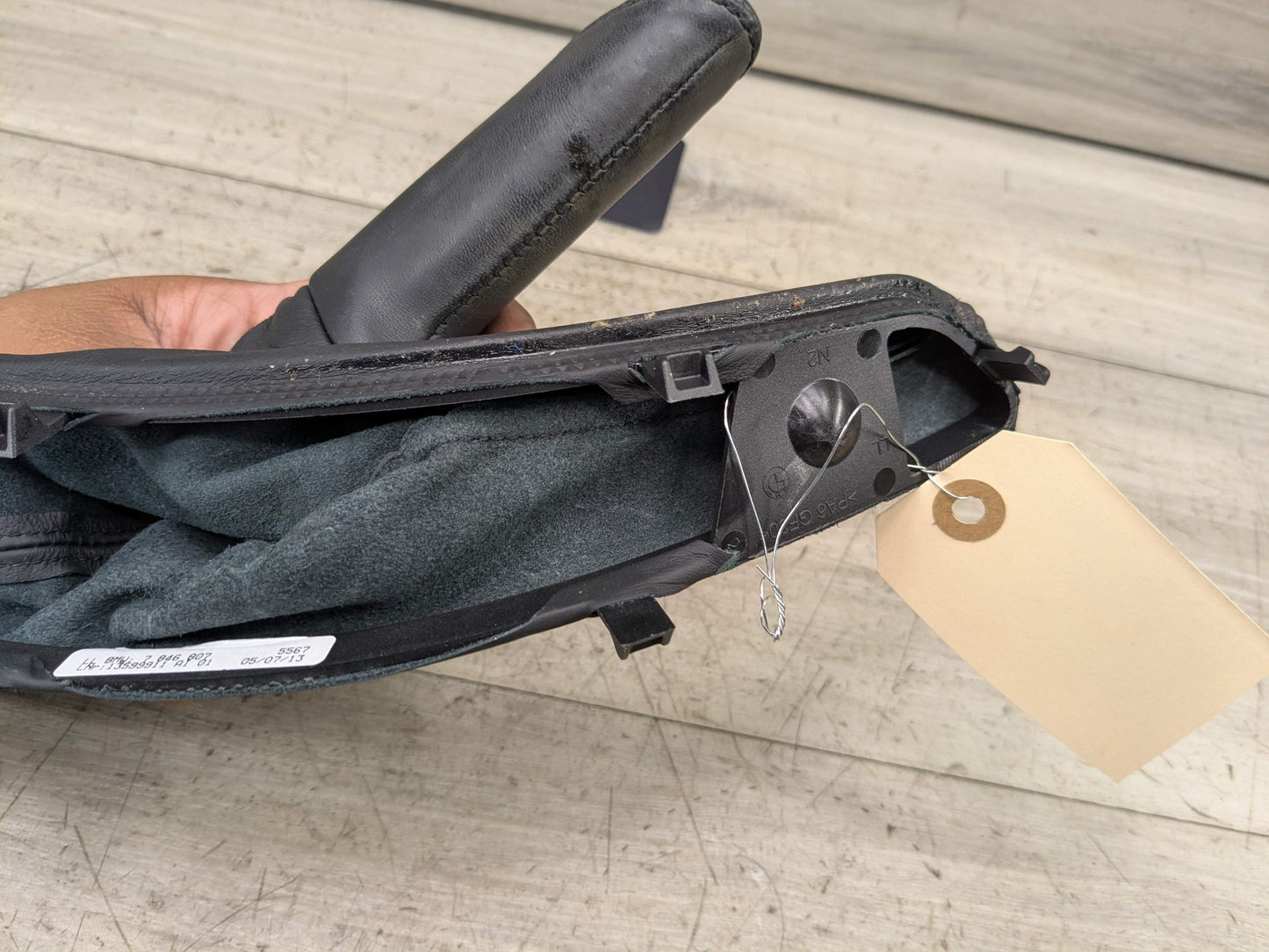 OEM BMW F30 F32 F33 F36 335 340 435 Boot Hand Brake Handle Cover Leather BLACK