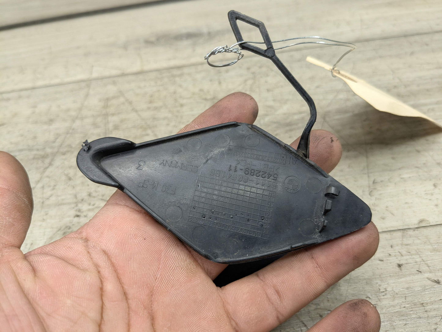 OEM BMW F30 F31 328 335 M Sport Front Bumper Towing Tow Eye Hook Cover Cap Black