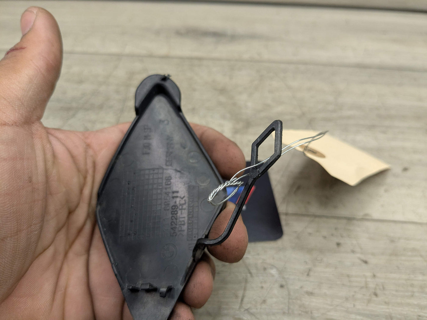 OEM BMW F30 F31 328 335 M Sport Front Bumper Towing Tow Eye Hook Cover Cap Black