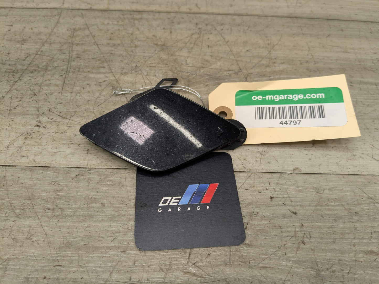 OEM BMW F30 F31 328 335 M Sport Front Bumper Towing Tow Eye Hook Cover Cap Black