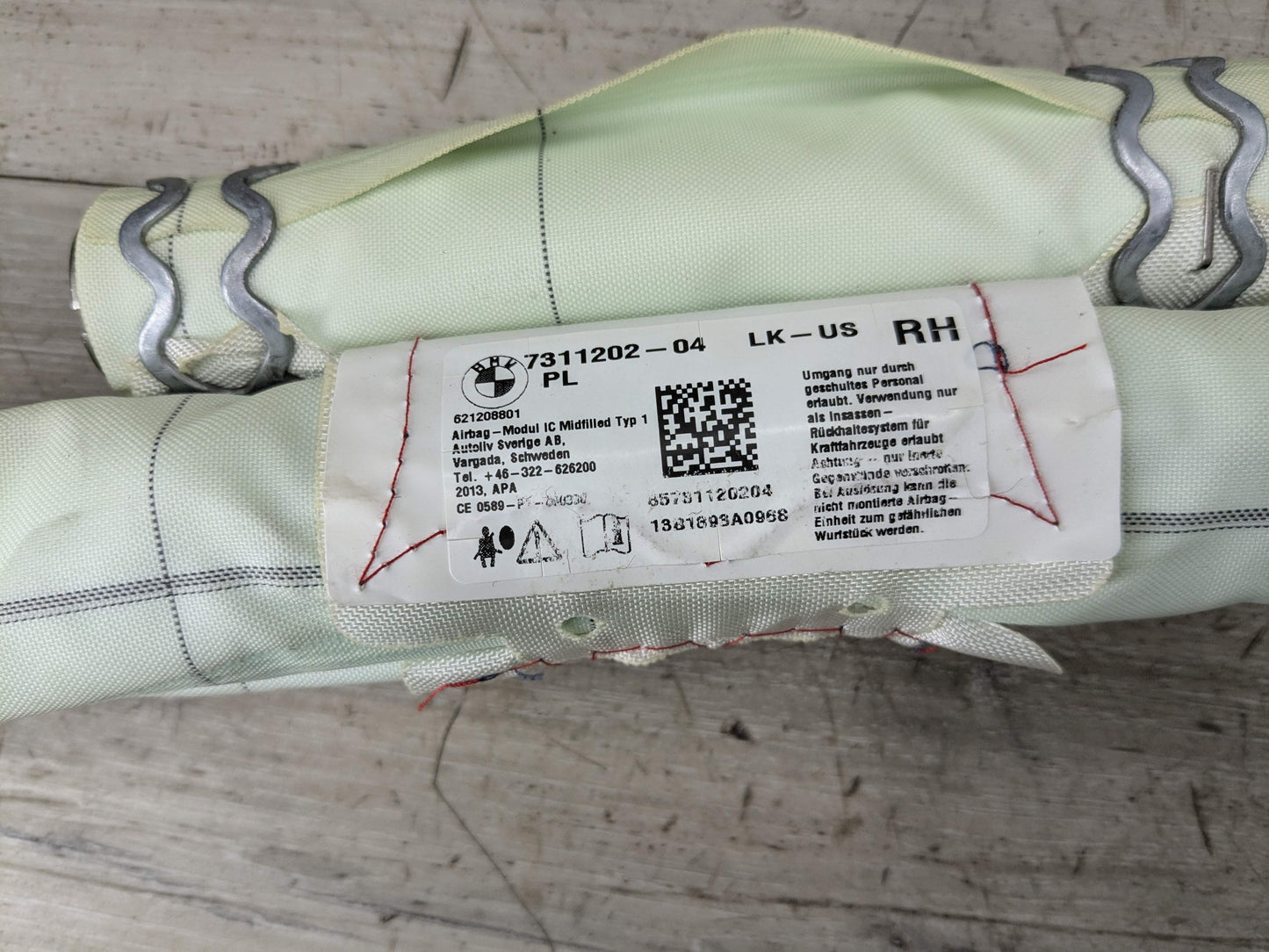 OEM BMW F30 F36 F80 M3 335 435 Right Passenger Roof Head Curtain Air Bag Airbag